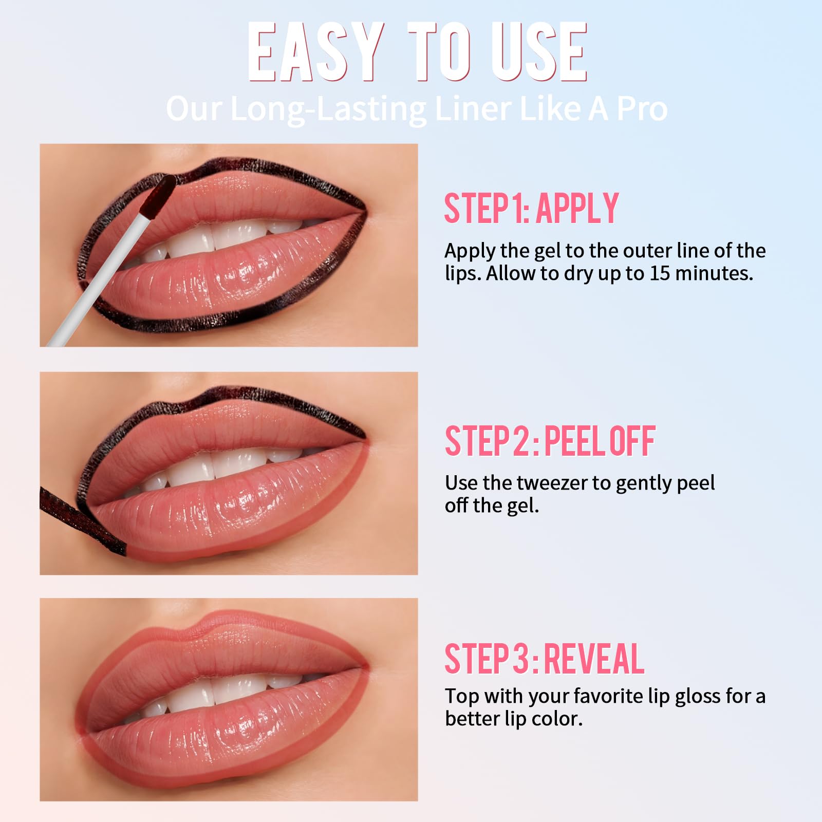 Vevivia Beauty Lip Stain - Lip Liner Stain, Long Lasting Peel Off Lip - View 8