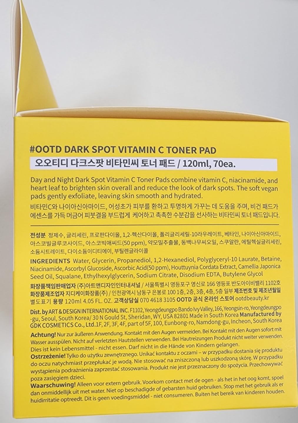 OOTD Vitamin C Toner Pads with Niacinamide 70 Pads - #OOTD Official Imagery - 3