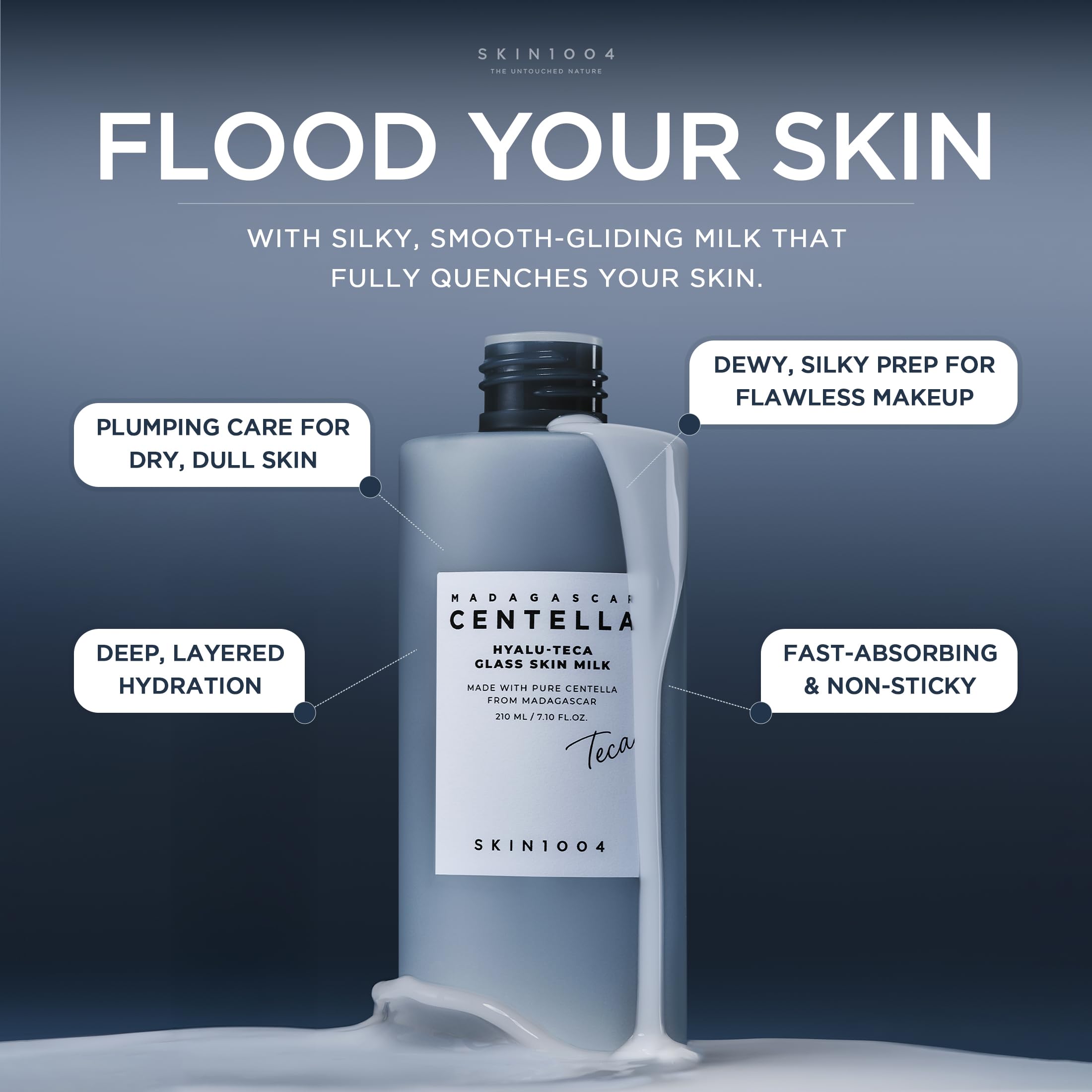 SKIN1004 Hyalu TECA Glass Skin Milk Hydrating Face - SKIN1004 Official Imagery - 4