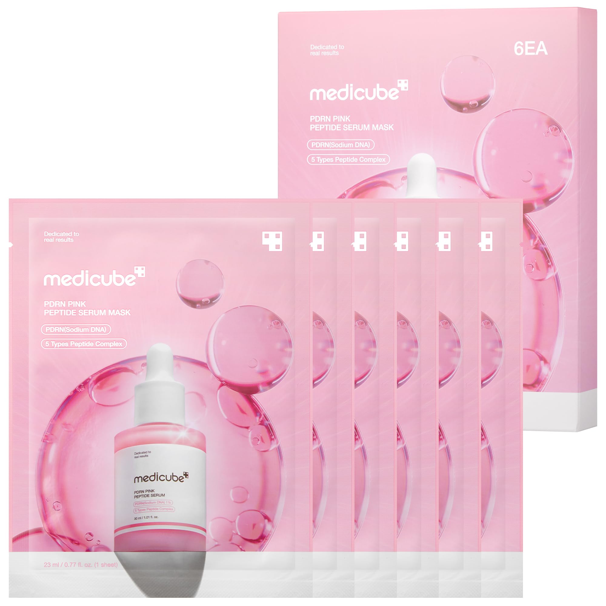 medicube PDRN Pink Peptide Ampoule Sheet Mask 10EA - medicube