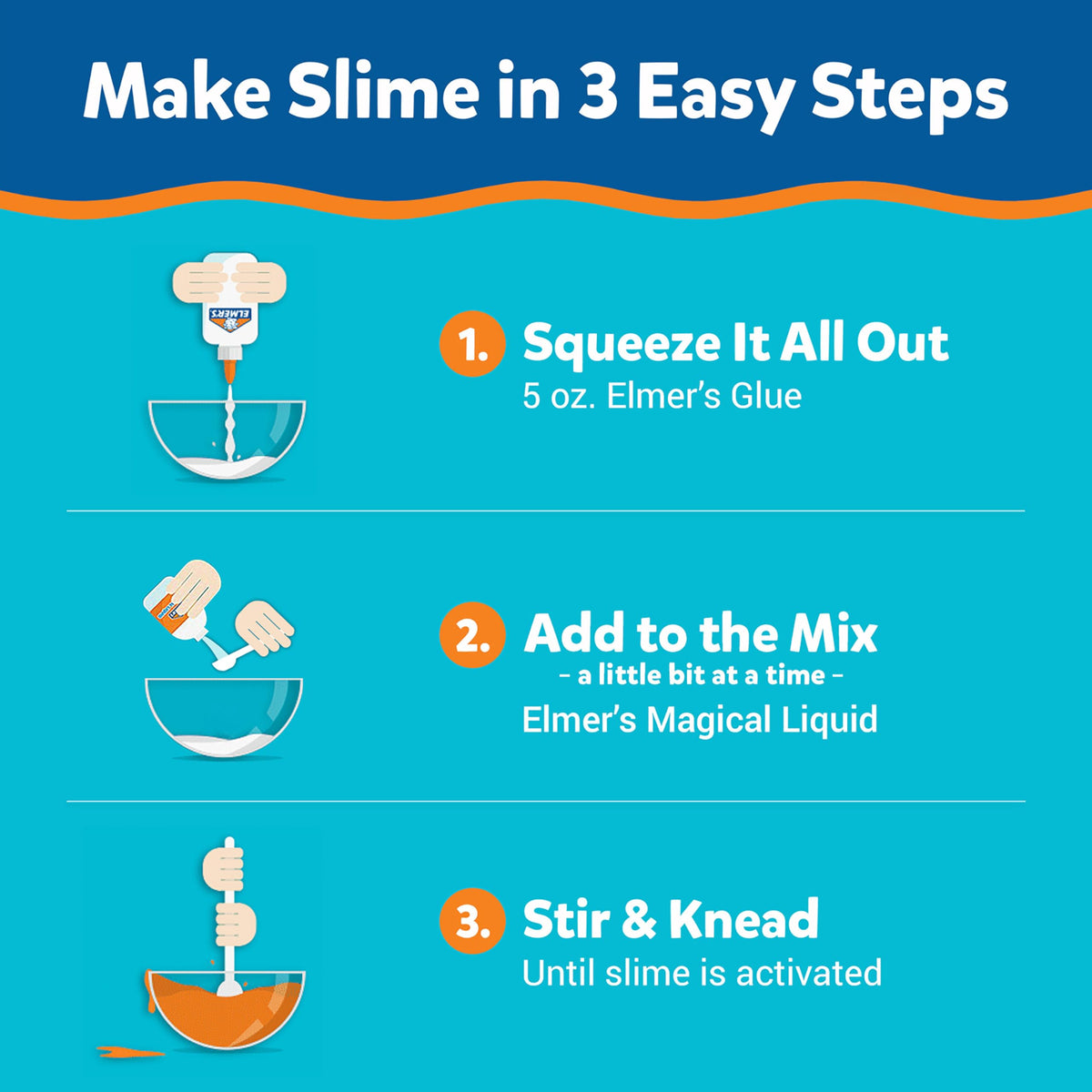 Elmer s Color Rush Slime Kit Includes Liquid Glue Activator - Elmer's Official Imagery - 5