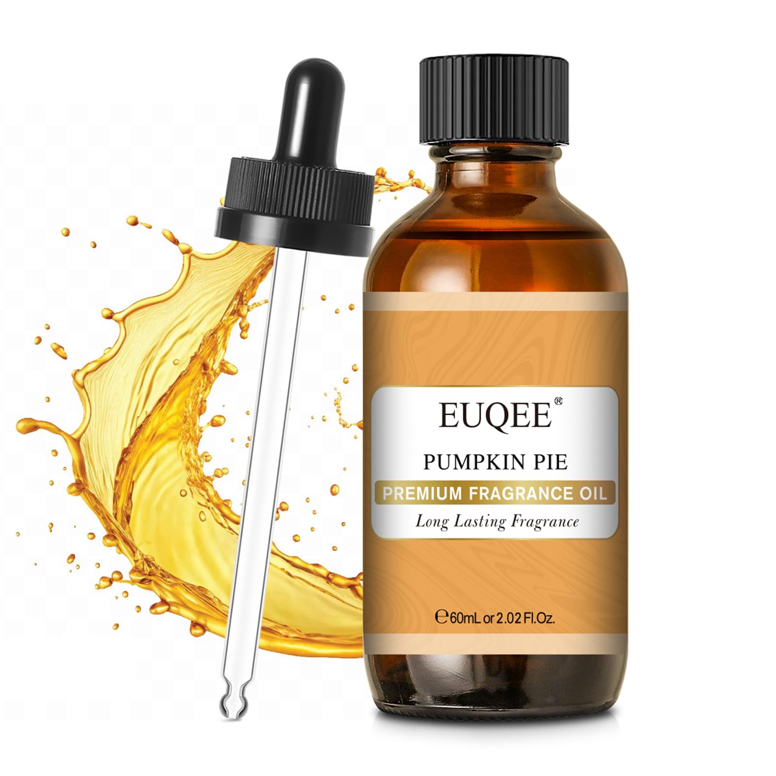 EUQEE Pumpkin Pie Fragrance Oil for Diffuser(2.02 Fl oz/60 ml) - Product Imagery