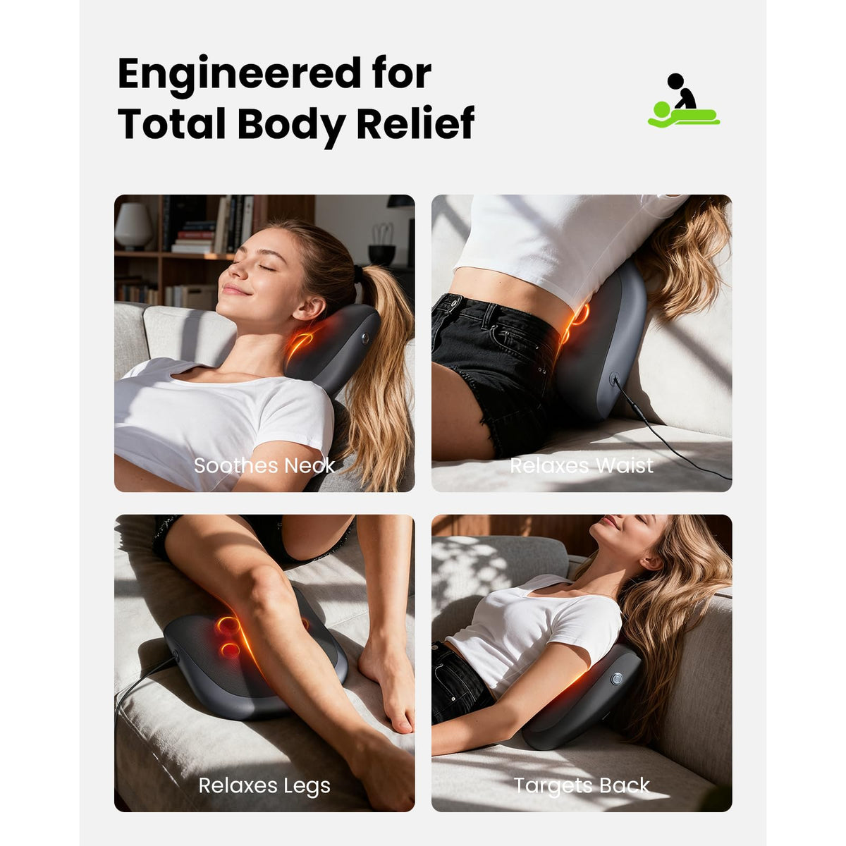 BOB AND BRAD Back Massager for Pain Relief Deep Tissue FSA - BOB AND BRAD Official Imagery - 8
