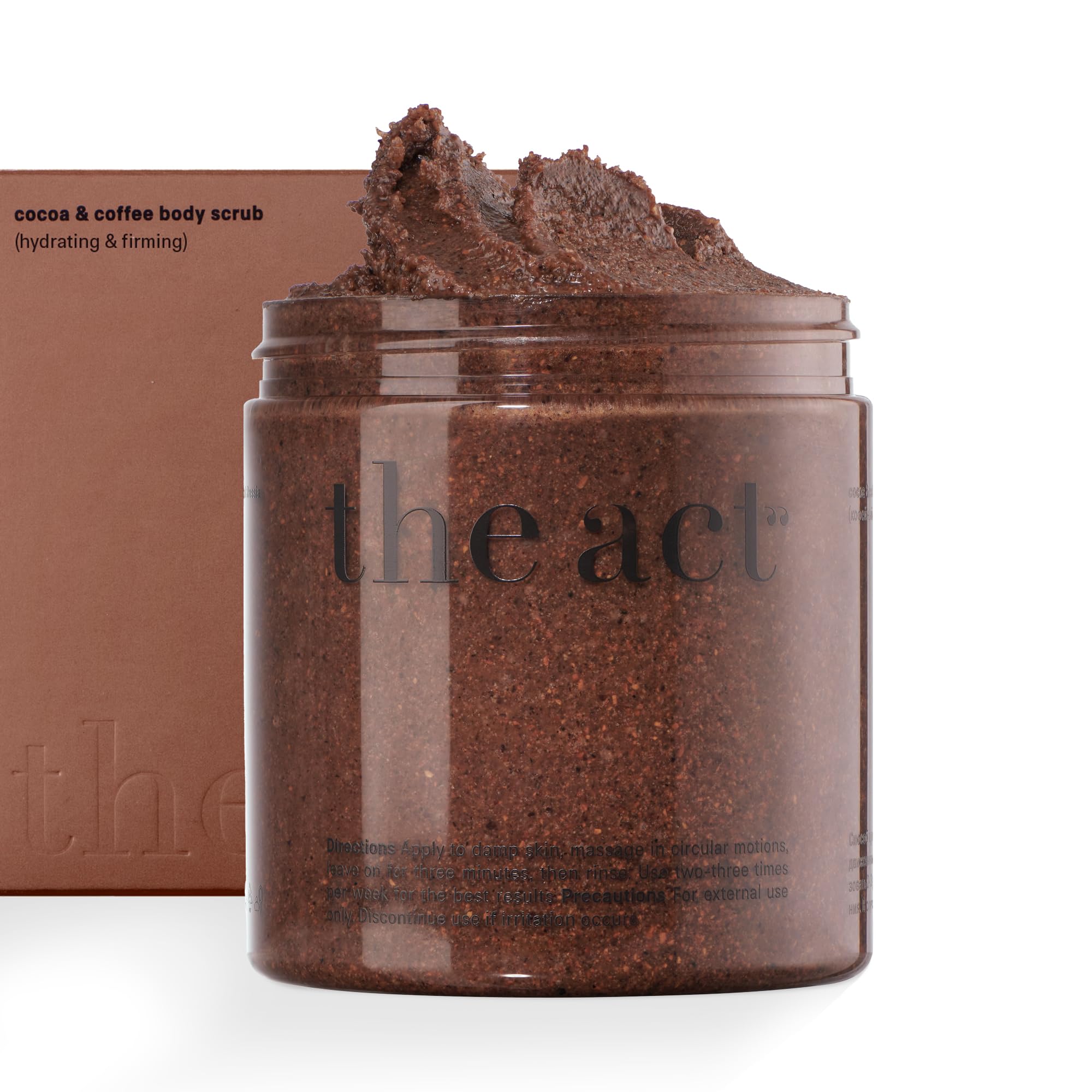 THE ACT Coffee Body Scrub with Salt & Cocoa – Exfoliating Scrub for Cellulite, - The Act Official Product View 2