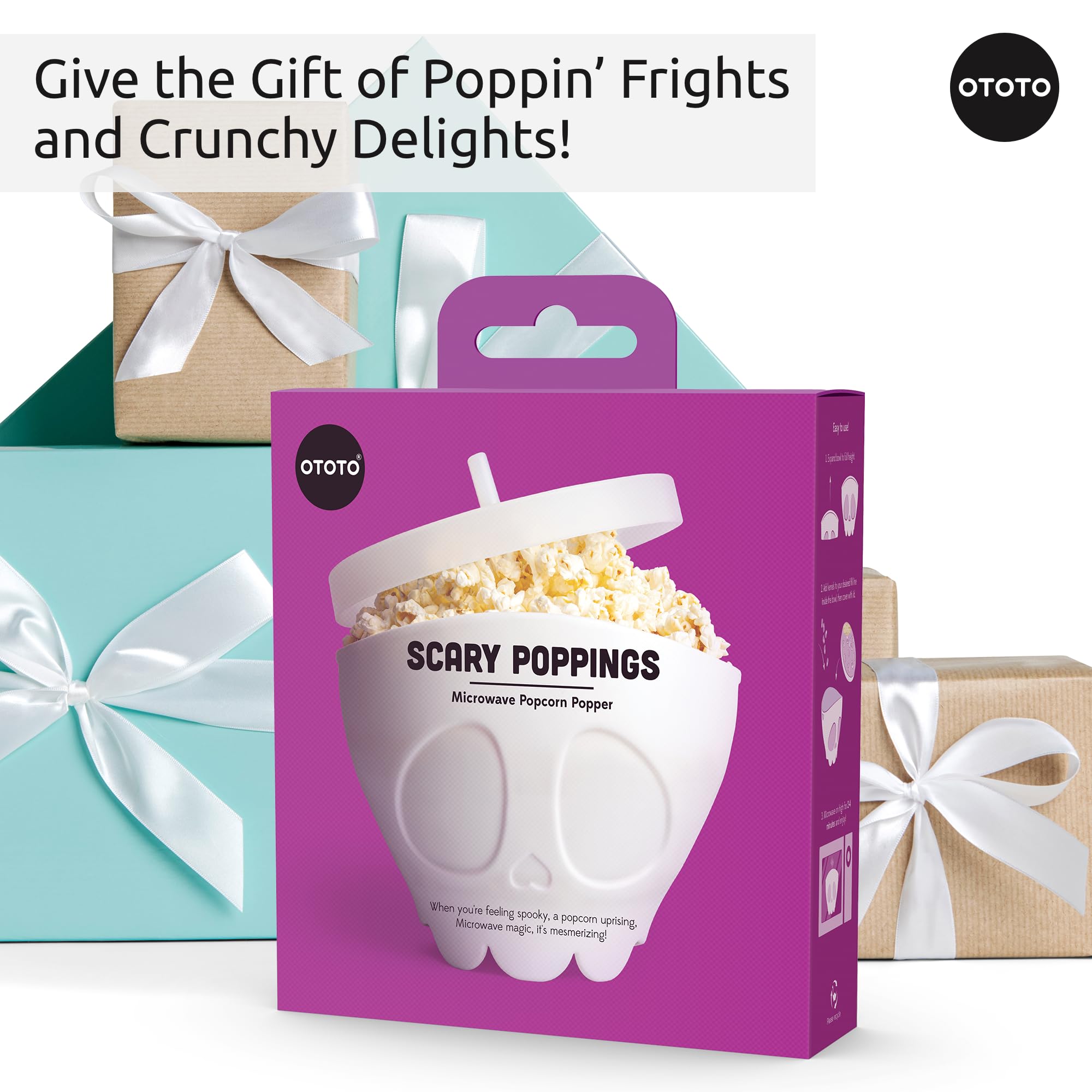 OTOTO New Scary Poppings Microwave Popcorn Popper - Gothic Popcorn Mic - View 7