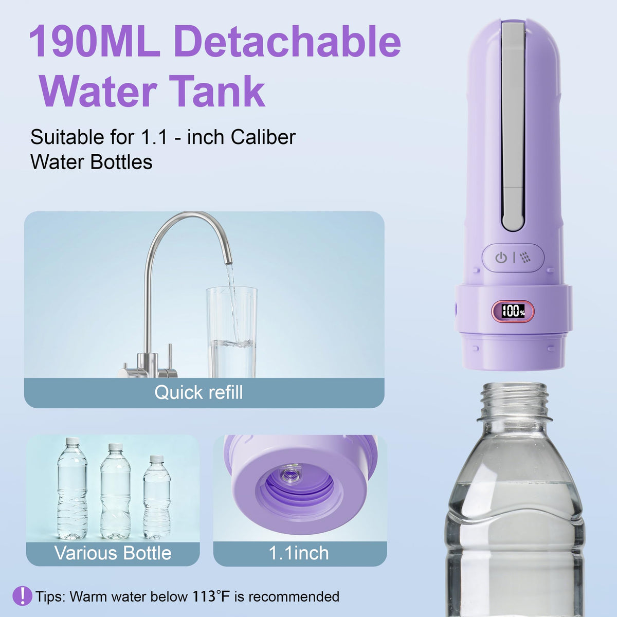 Electric Portable Bidet for Travel Women Feminine Care - WeWi HLTH Official Imagery - 6