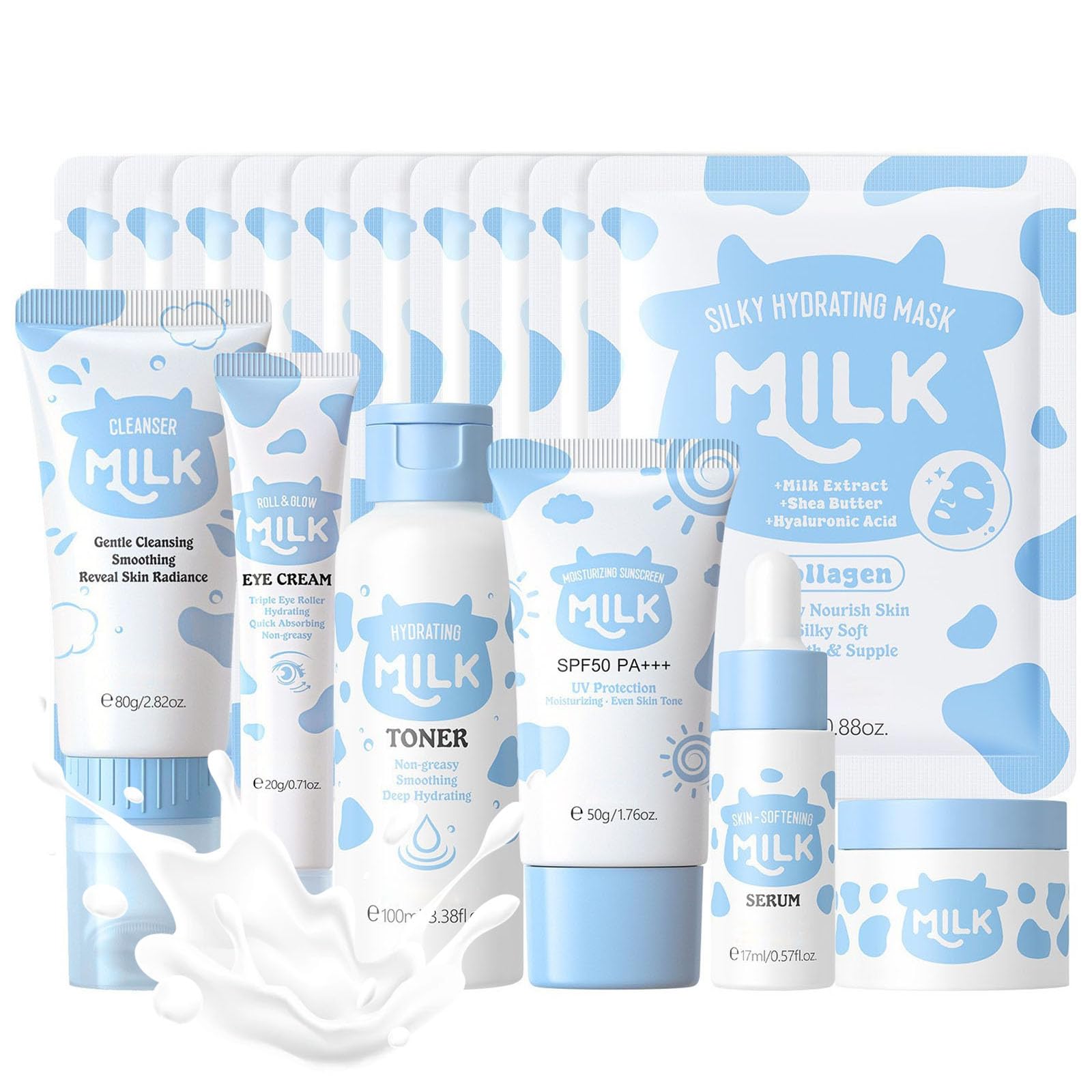 INSEEK Milk Skin Care Set for Kids &amp; Teens, Gentle &amp; - INSEEK