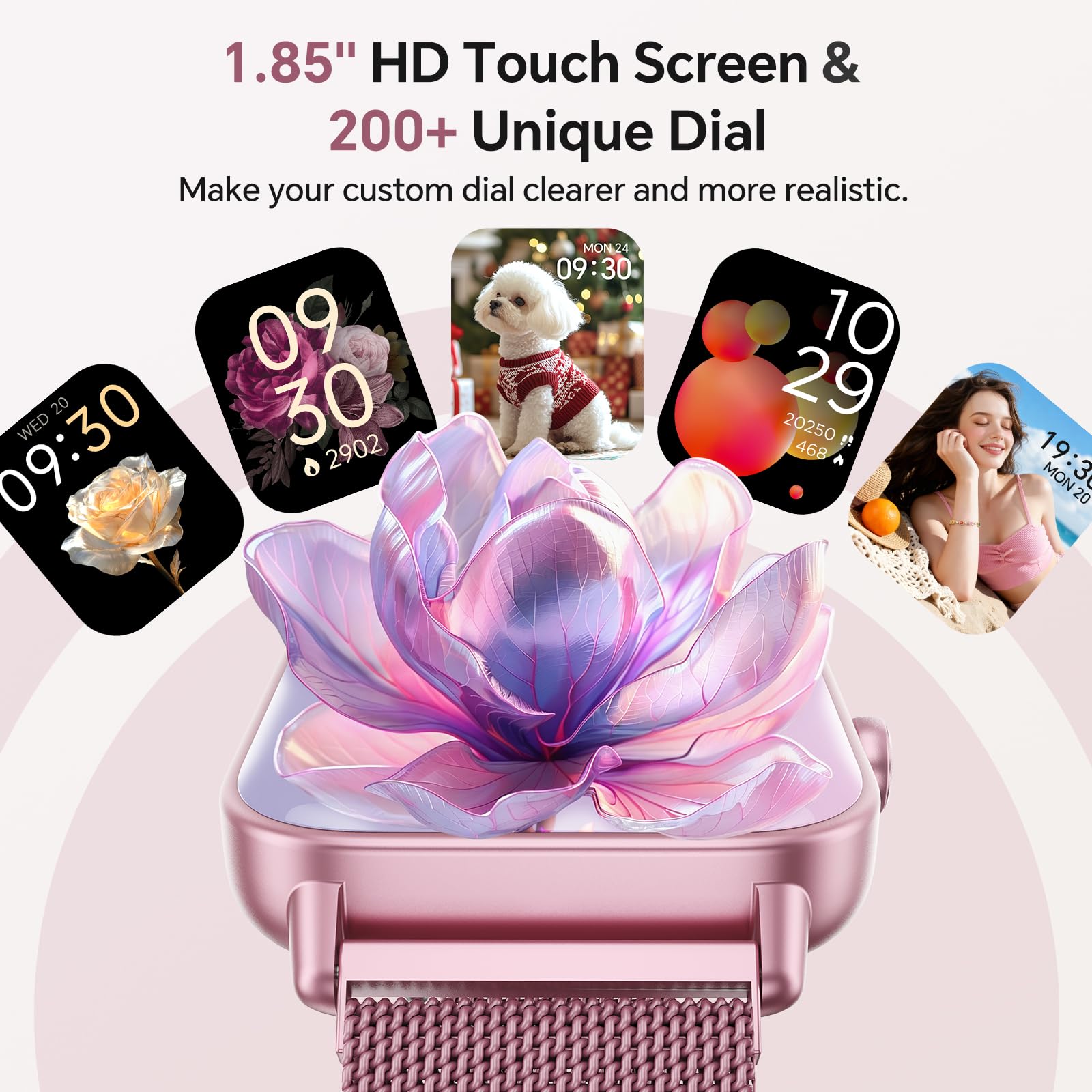 Hingso Smart Watches for Women  , 1.85" HD Alexa Smart Watch for Andro - View 2