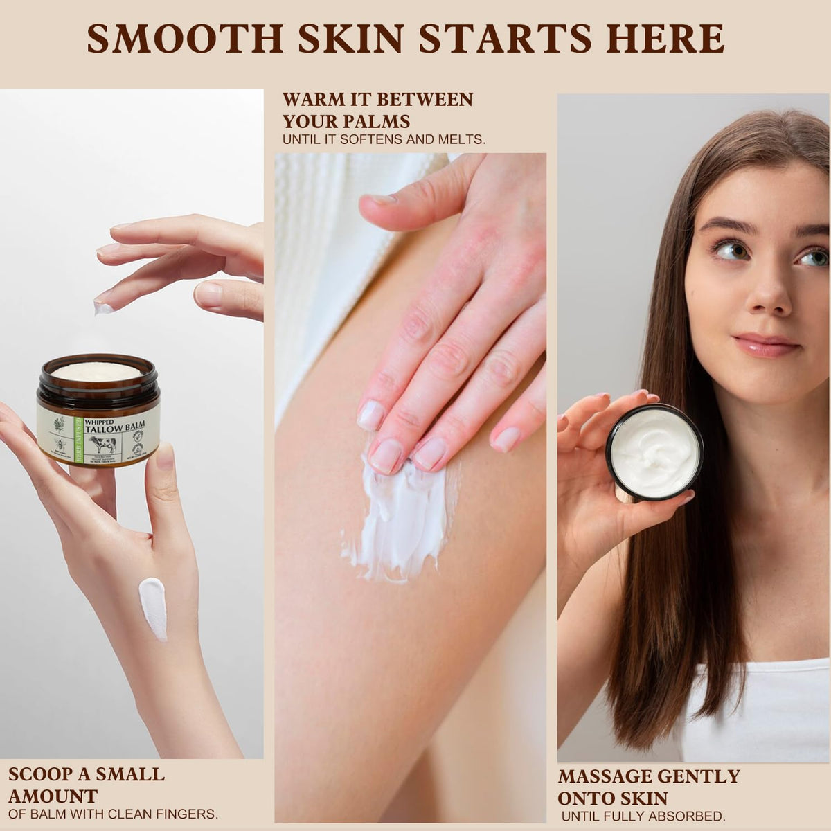 Grass Fed Beef Tallow for Skin Unsalted Body Butter with Raw - Bff Beauty Garden Official Imagery - 5