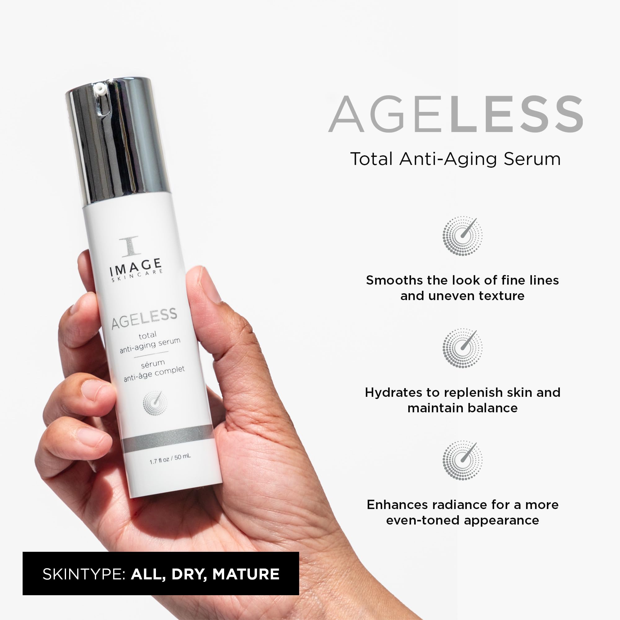 IMAGE Skincare AGELESS Total Anti Aging Serum 1 7 fl oz - Premium Selection Official Imagery - 3