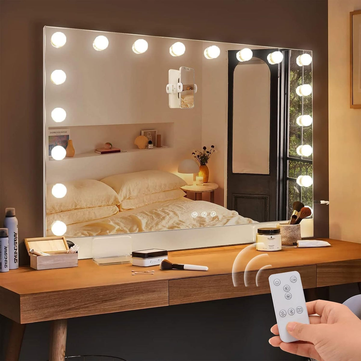 Hansong Vanity Mirror with Lights 0 6 Ultrathin Large - Hansong Official Imagery - 2