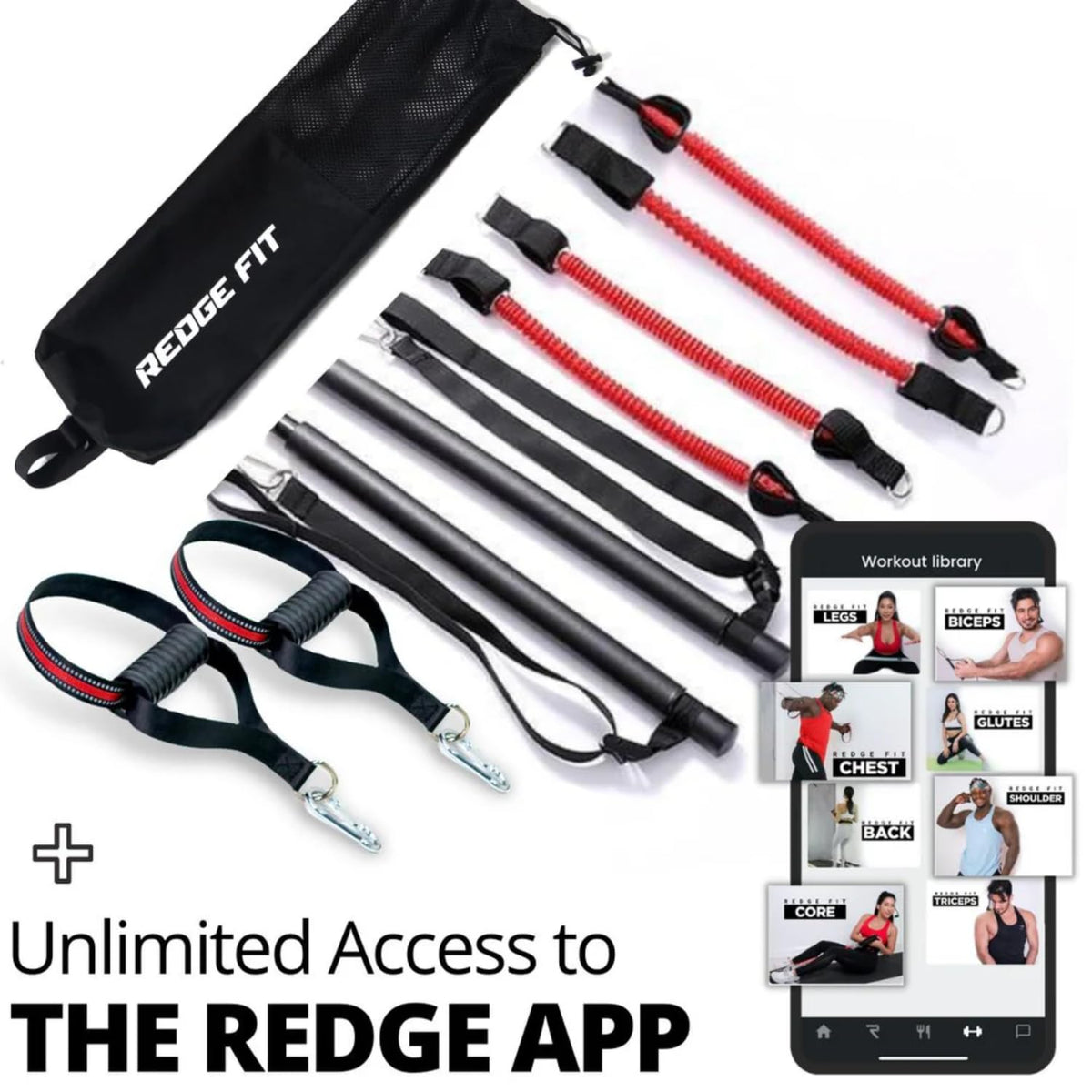 Redge Fit Complete Portable Full Body Home Gym Park Workout - Redge Fit Official Imagery - 5