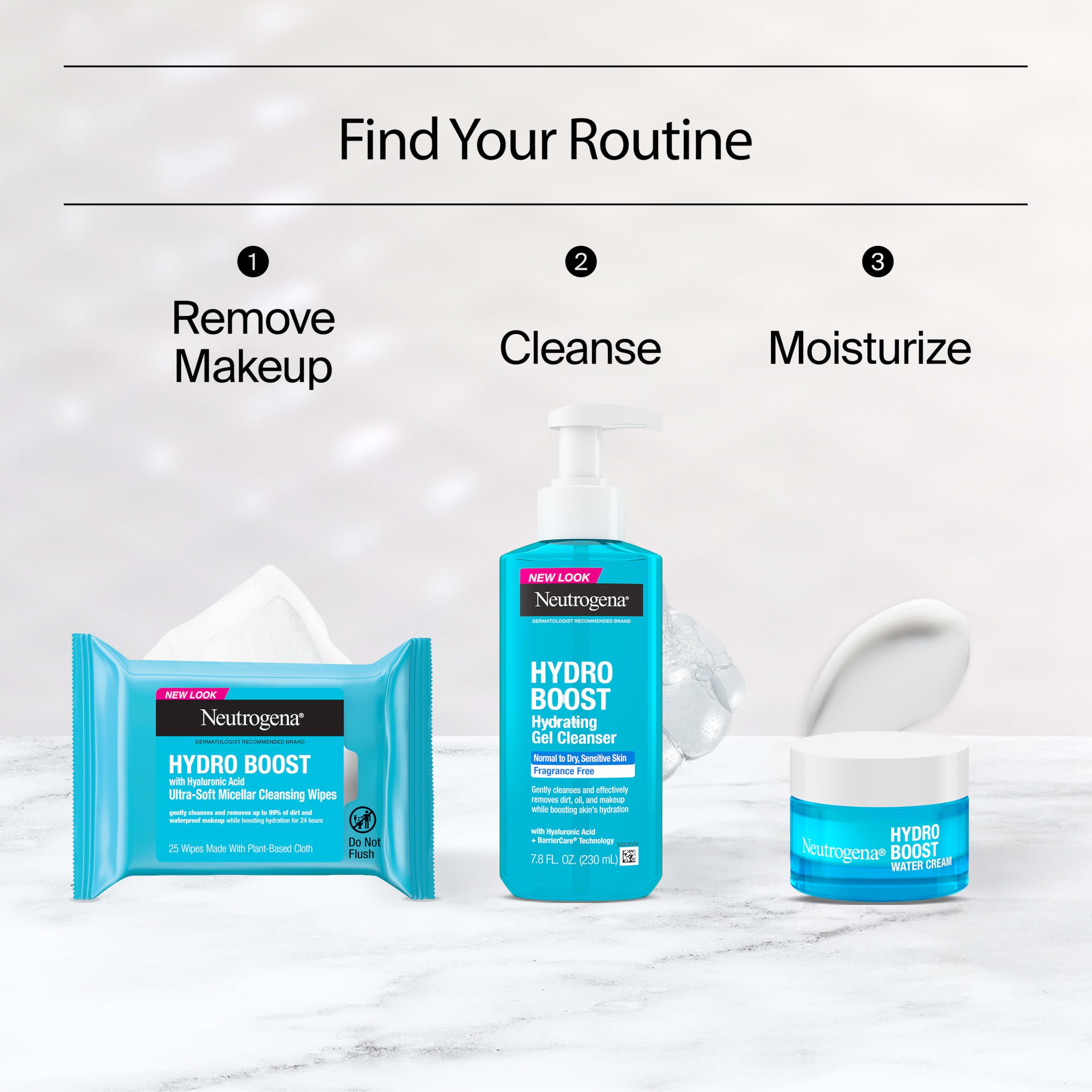 Neutrogena Hydro Boost Water Cream, 1.7 fl. oz + Gel Cleanser, - 4.7               4.7 out of 5 stars