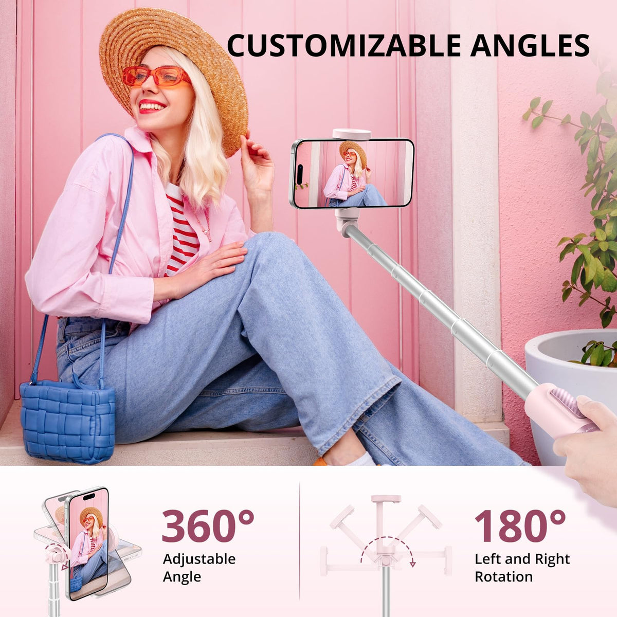 ATUMTEK 55 Selfie Stick Tripod All in one Extendable - ATUMTEK Official Imagery - 5
