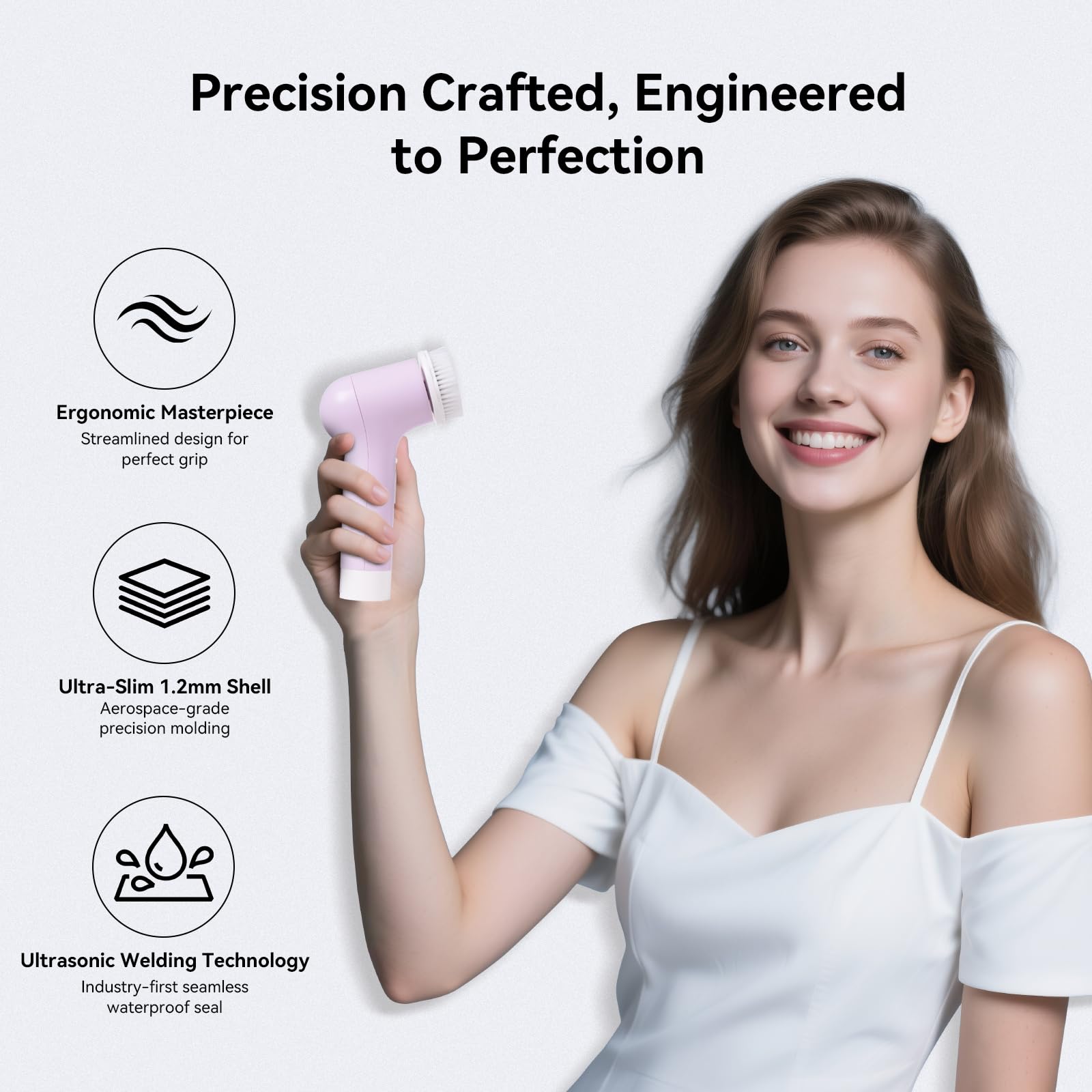 PURTIF Electric Facial Cleansing Brush – Dual-Ring