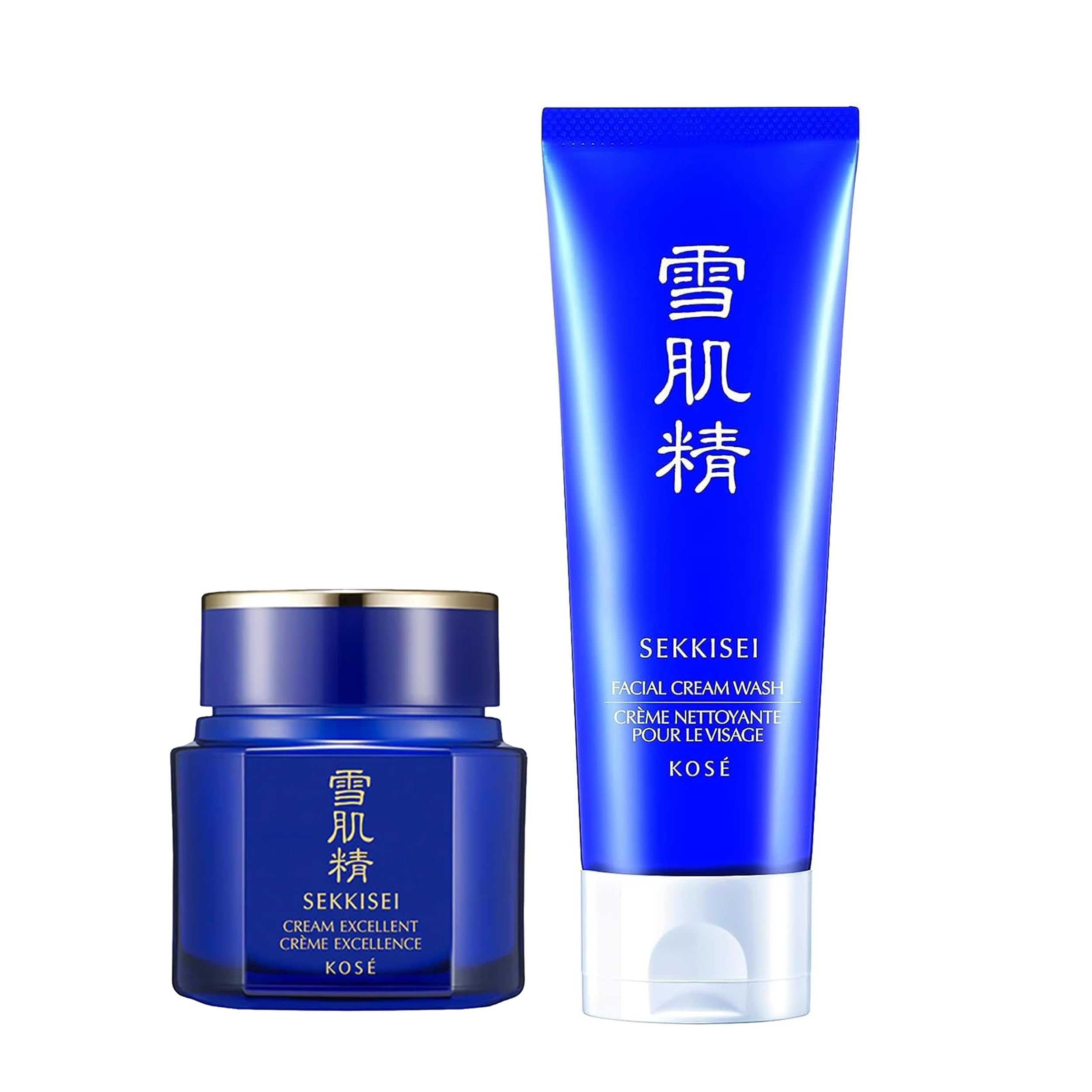 SEKKISEI Radiance Duo Bundle Set: Facial Cream Wash (4.5 oz) - SEKKISEI