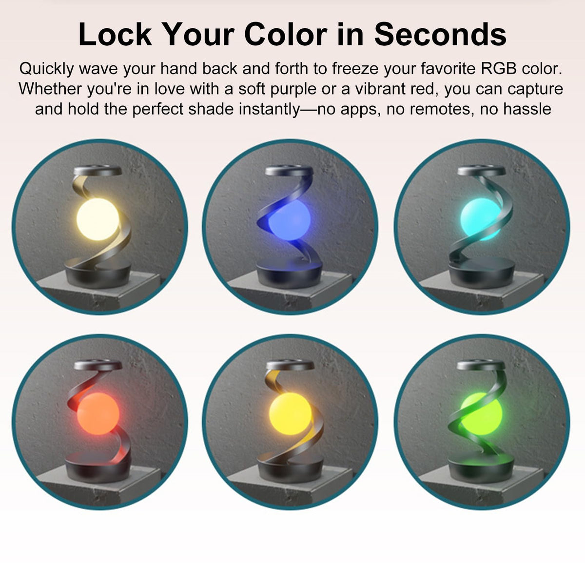 Karlak RGB Floating Lamp Hand Gesture Control Table Lamp - Karlak Official Imagery - 6