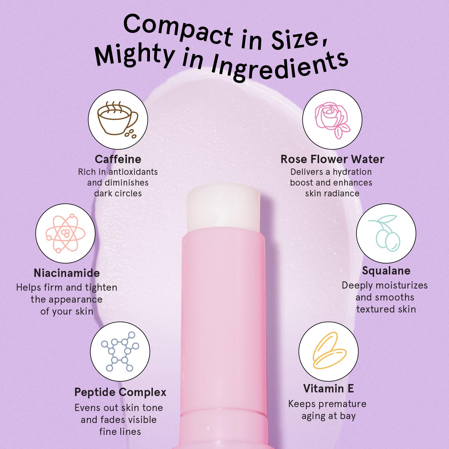 grace & stella Under Eye Brightener Balm Stick - Travel Essentials - grace & stella Official Product View 5