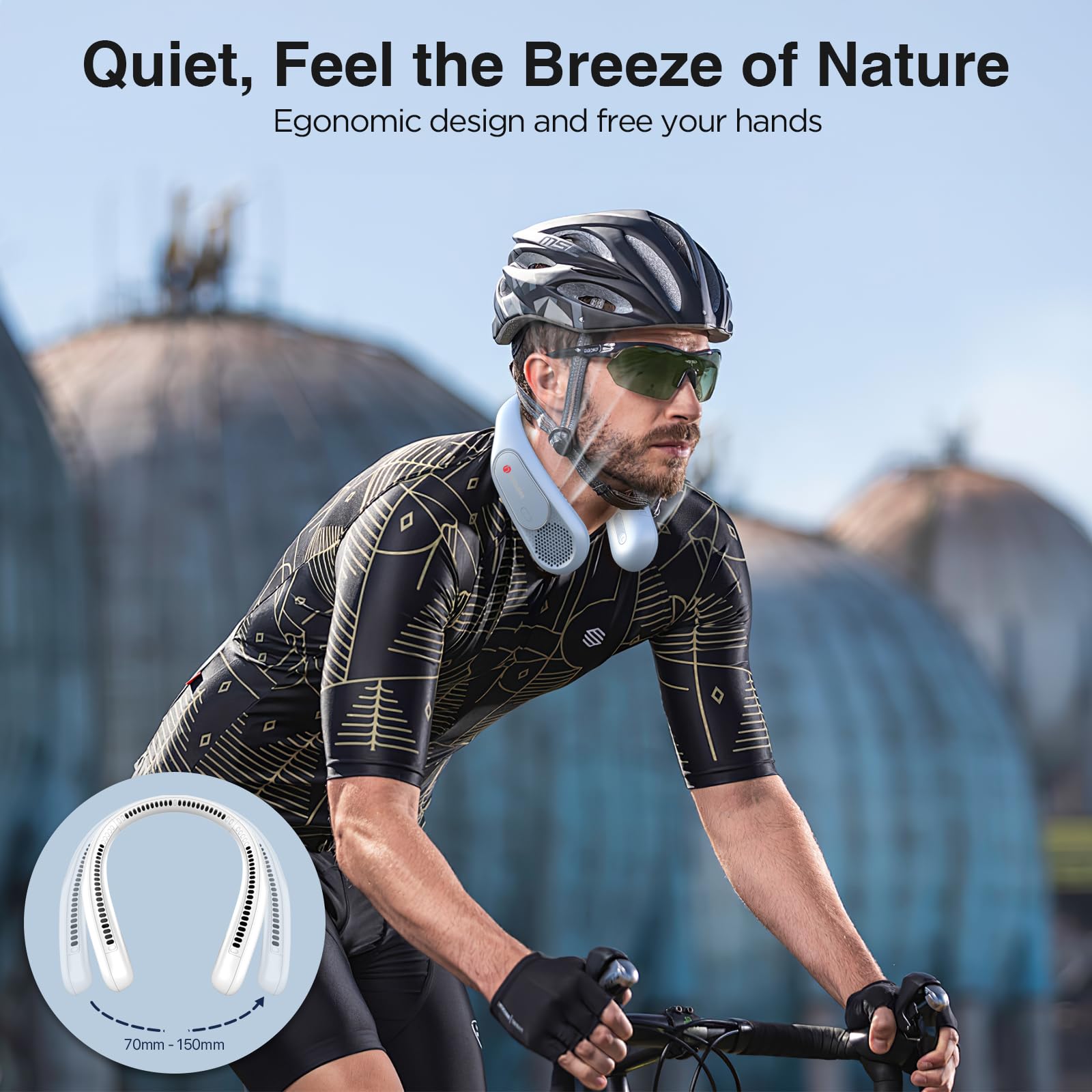 Hotsales Neck Fan, Bladeless Fan That Blows Cold Air, Portable Recharg - View 7