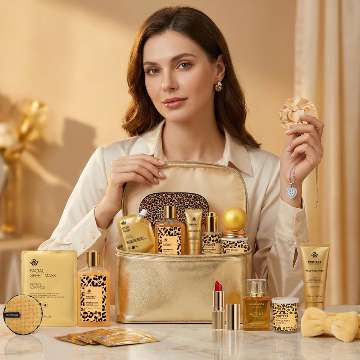 25 Pcs Mother s Day Gift Honey Almond Bath Body Gift Set for - RA ROSA ACCA Official Imagery - 4