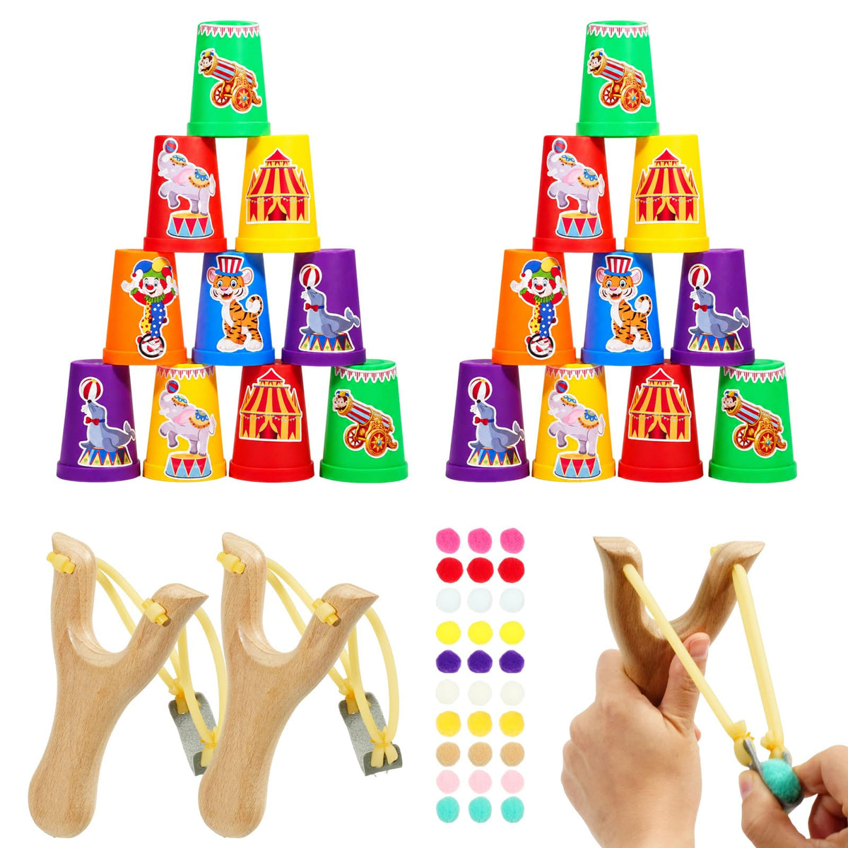 Christmas Wooden Slingshot Catapult Kit for Kids 2 Wooden - TEASIK Official Imagery - 2