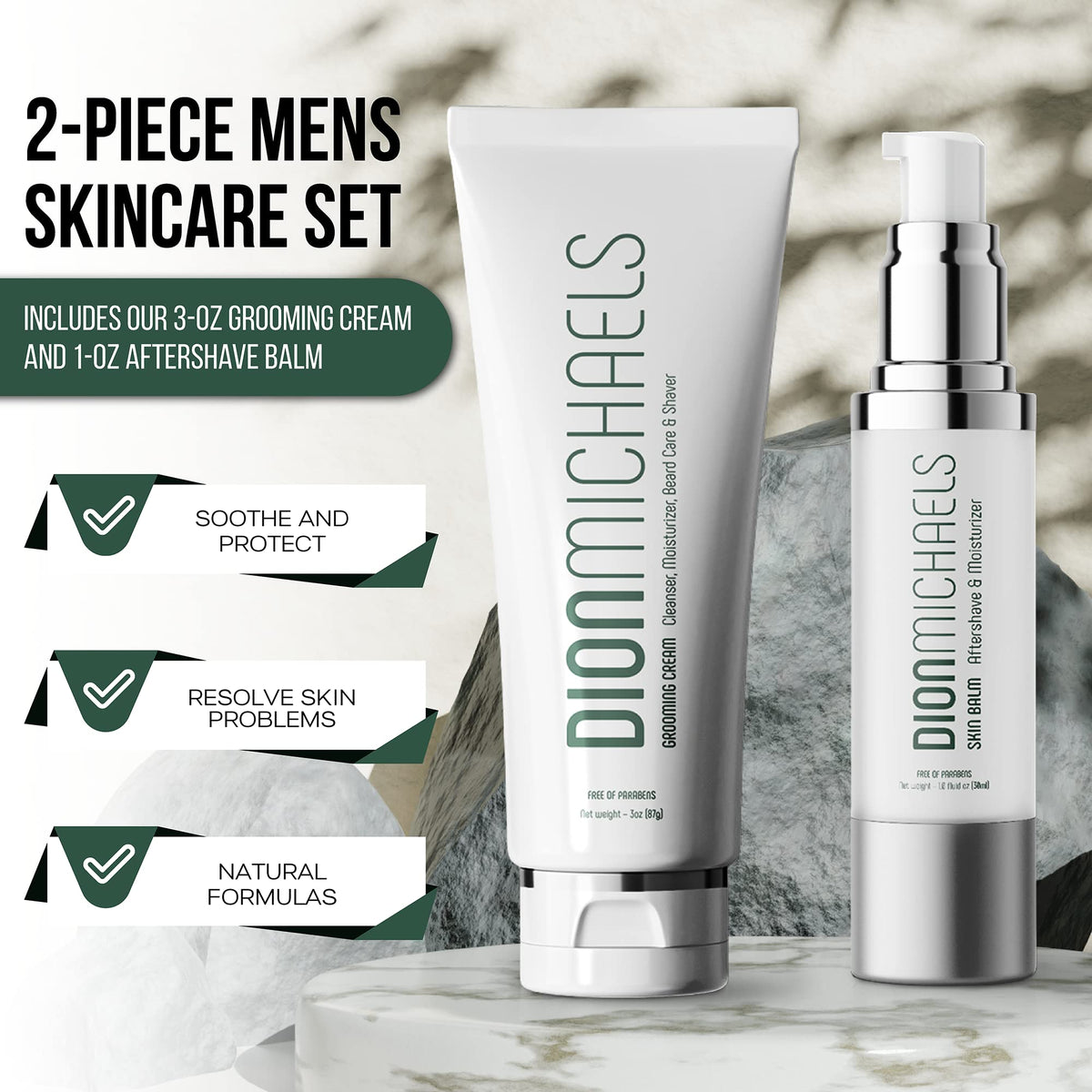 2 Pack Shaving Set 4 in1 Grooming and Shave Cream 2 in 1 - Dion Michaels Official Imagery - 8