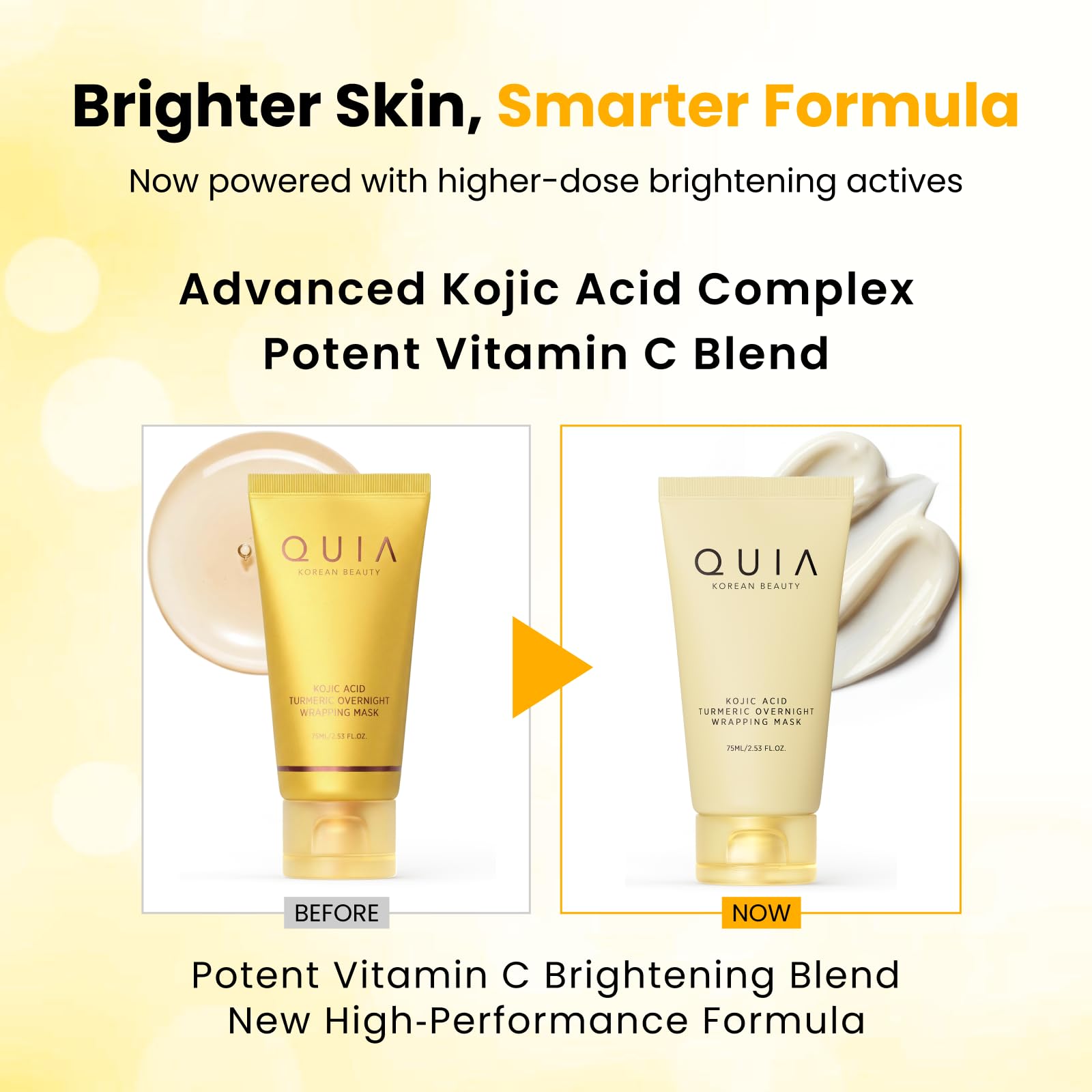 QUIA Turmeric + Kojic Acid Overnight Wrapping Mask for Glowing - QUIA Beauty