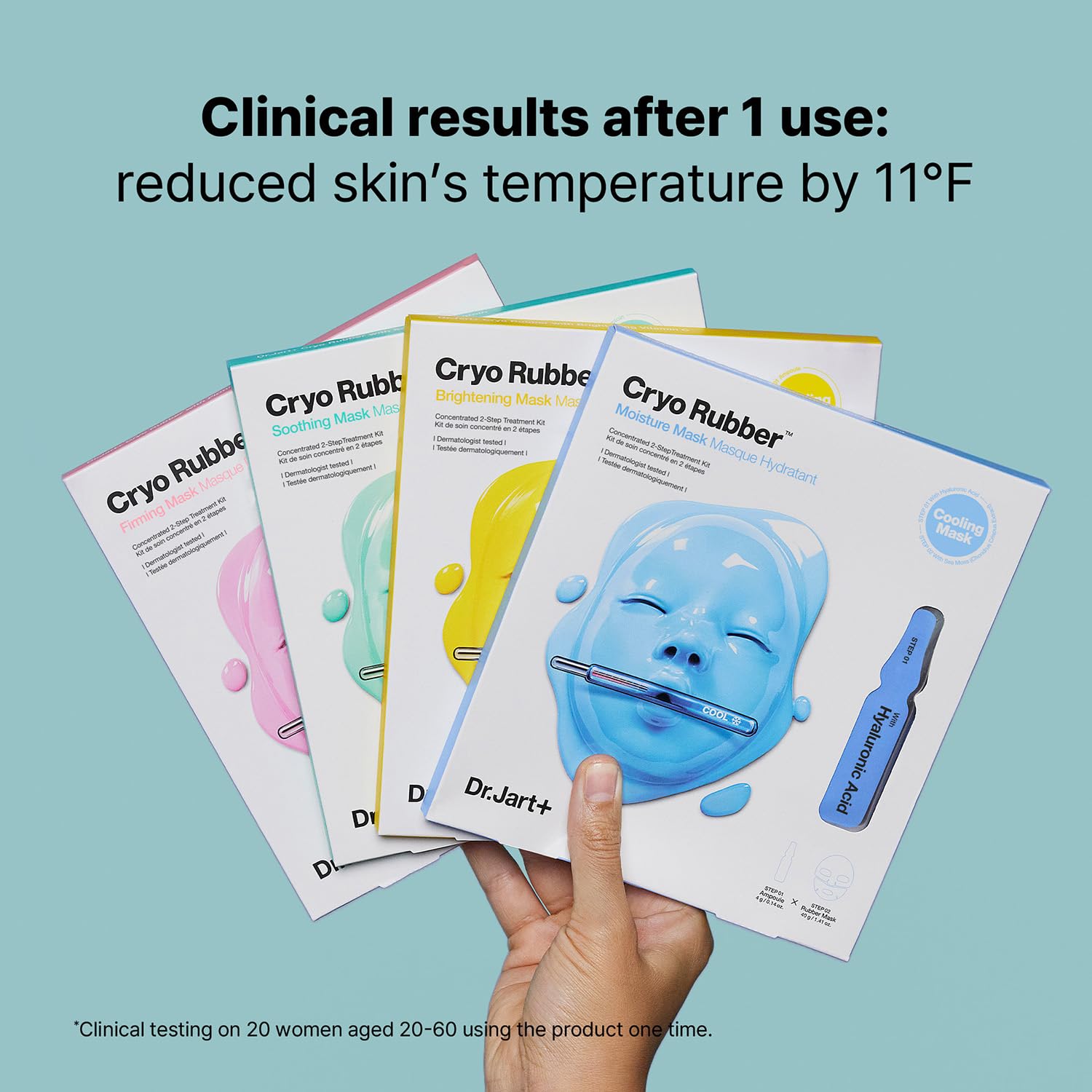 Dr.Jart+ Cryo Rubber Soothing Korean Face Mask, Hydrates and - Generic
