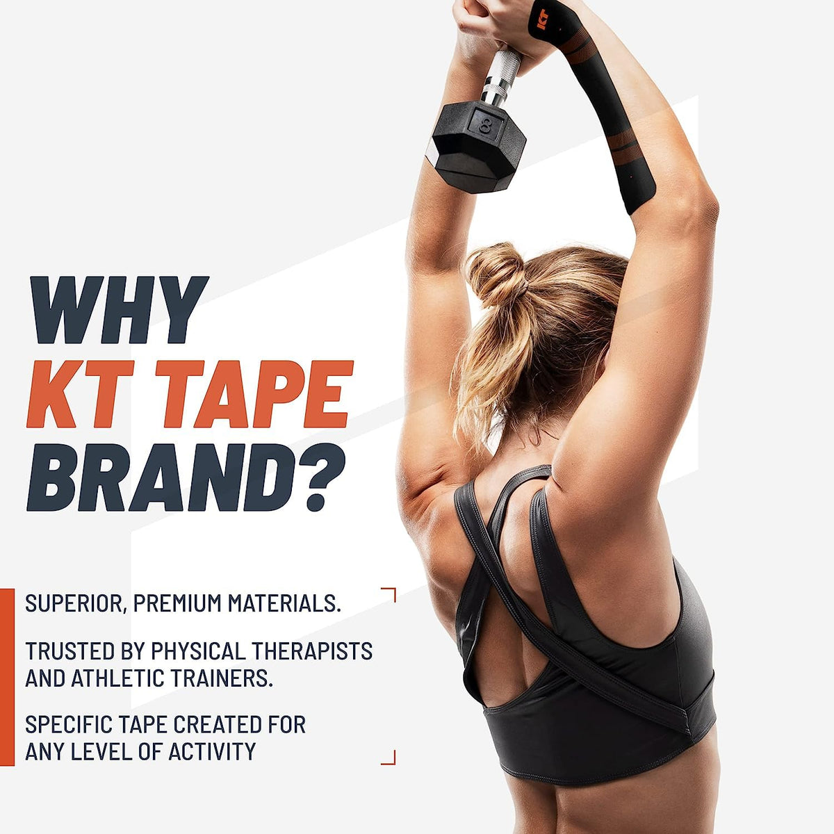 KT Tape PRO Synthetic Elastic Kinesiology Athletic Tape 150 - KT Tape Official Imagery - 3