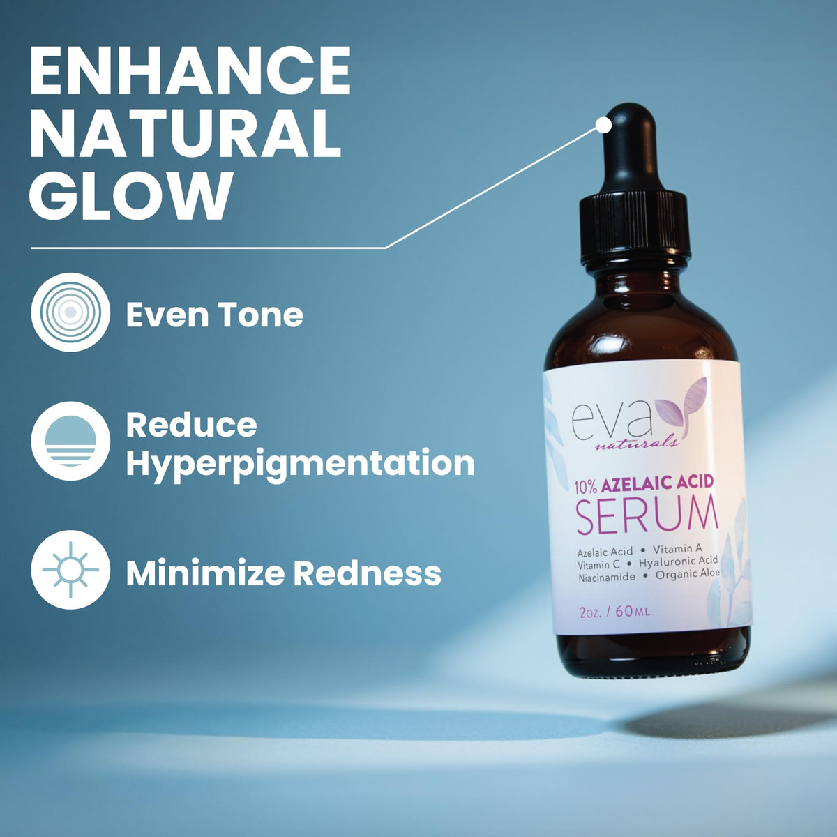 Eva Naturals Azelaic Acid 10 Facial Serum 2 fl oz - Eva Naturals Official Imagery - 3