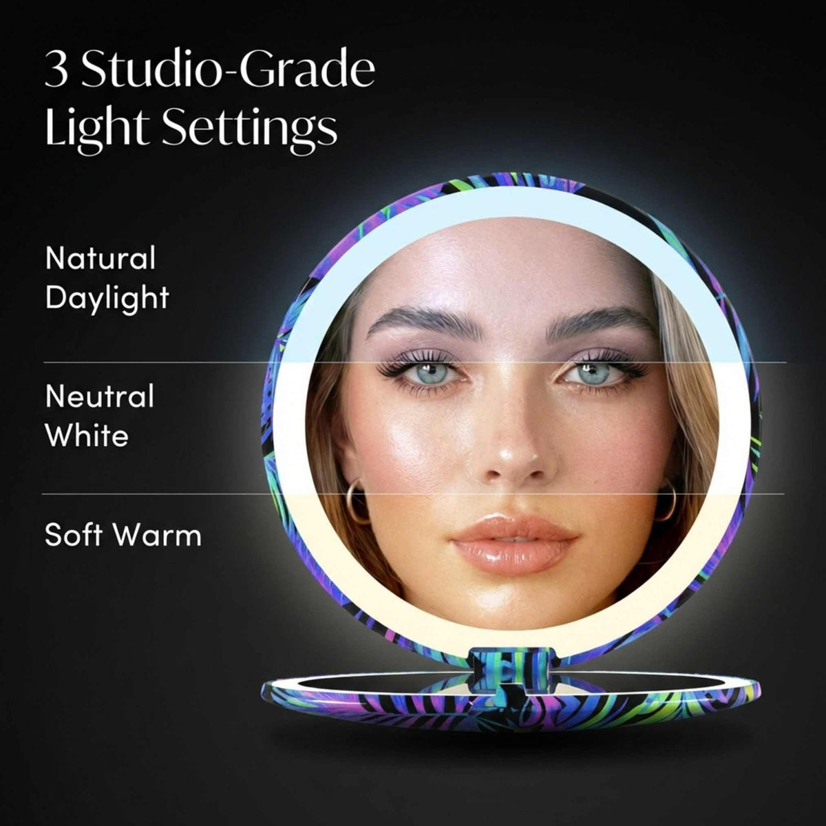 Fancii Taylor LED Lighted Compact Travel Mirror Rechargeable - Fancii Official Imagery - 5