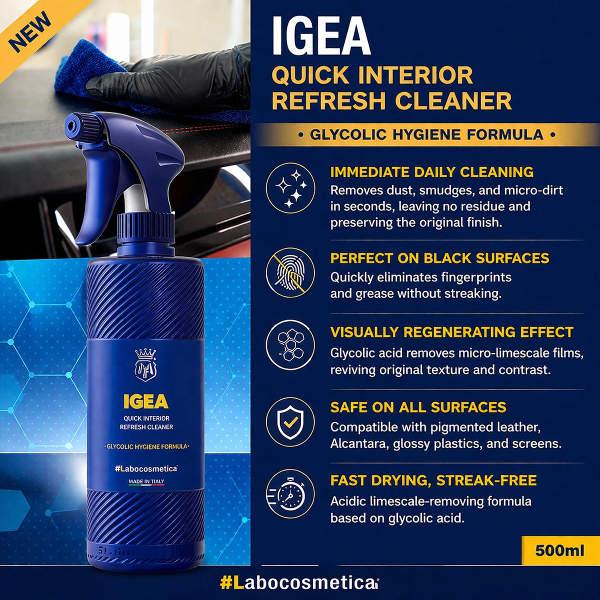 Labocosmetica IGEA Quick Refresh Interior Cleanser - Labocosmetica Official Imagery - 4