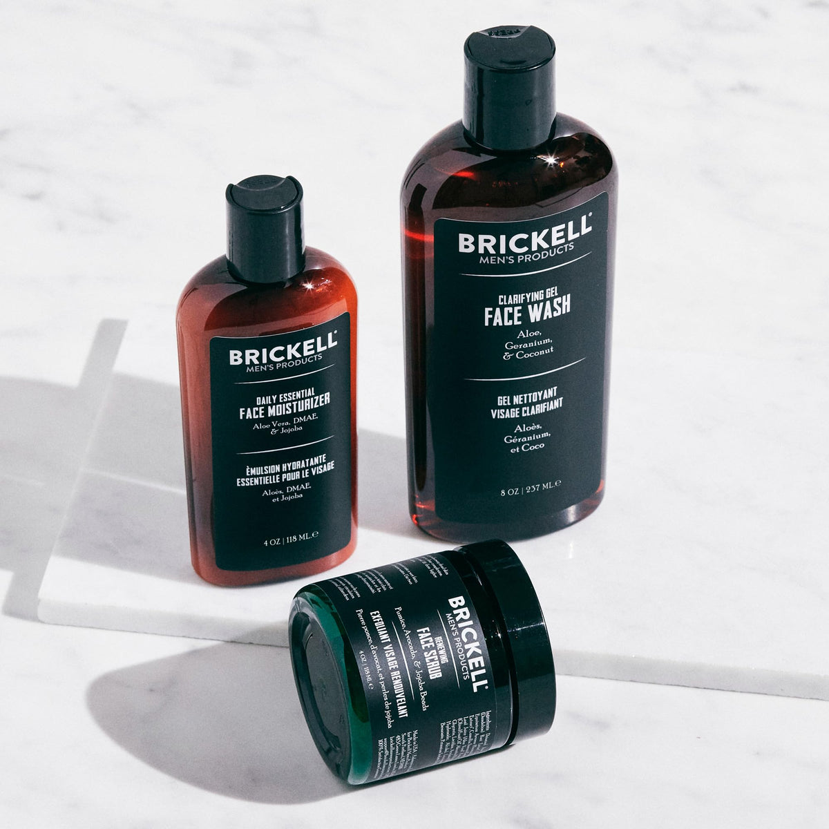 Brickell Men s Daily Advanced Face Care Routine I Gel Facial - Brickell Men's Products Official Imagery - 3