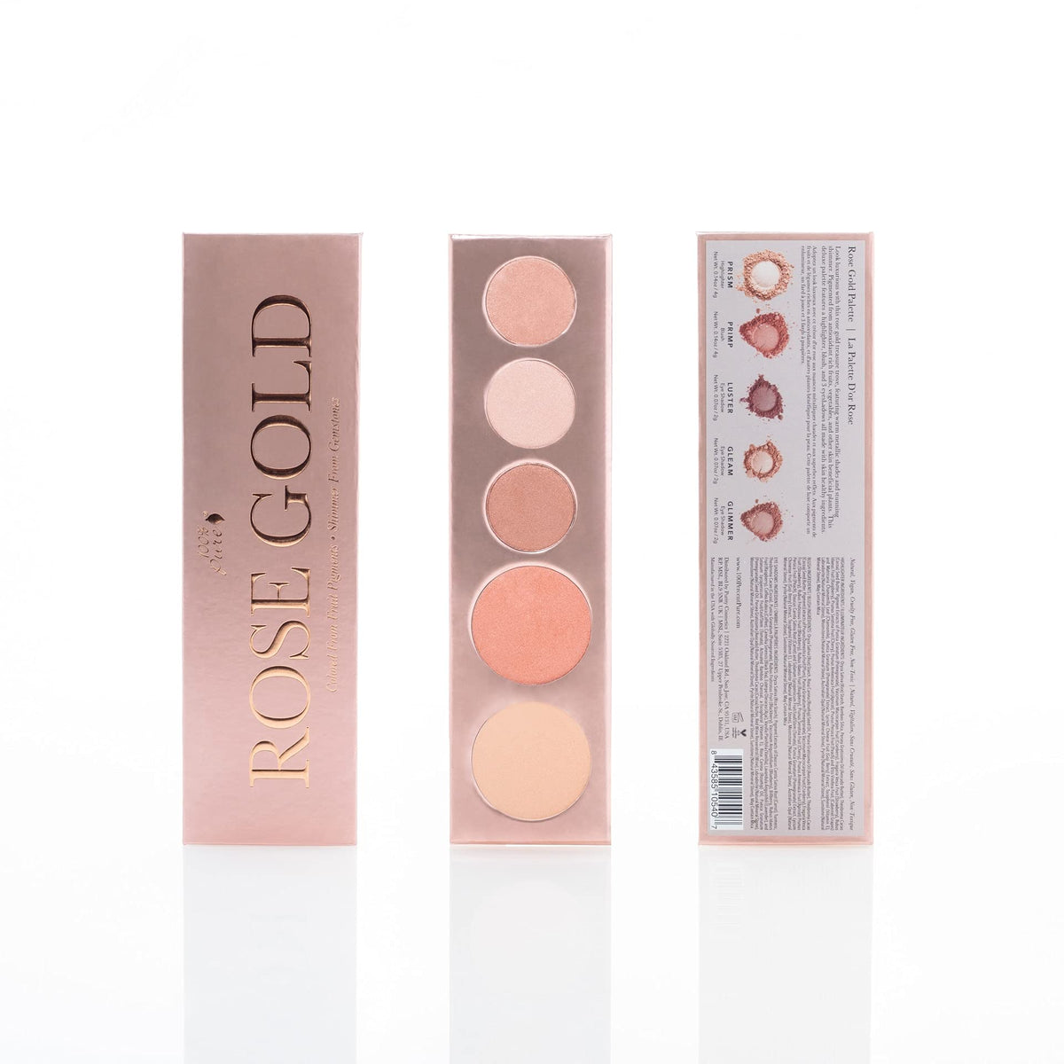 100 PURE Rose Gold Makeup Palette All in One Compact 3 Rose - 100% PURE Official Imagery - 3