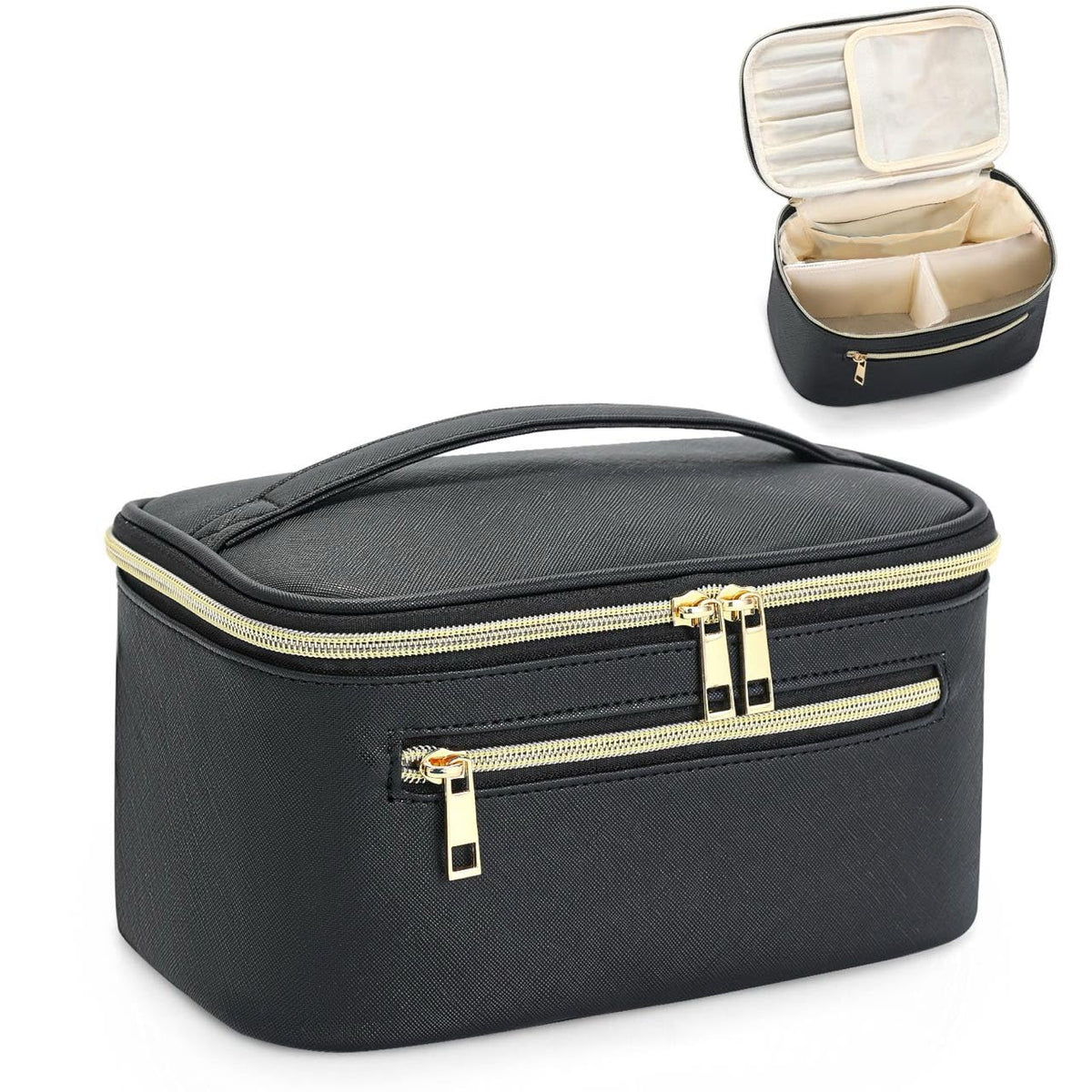 Aeomni Travel Makeup Bag Organizer Large Capacity Cosmetic - Aeomni Official Imagery - 2