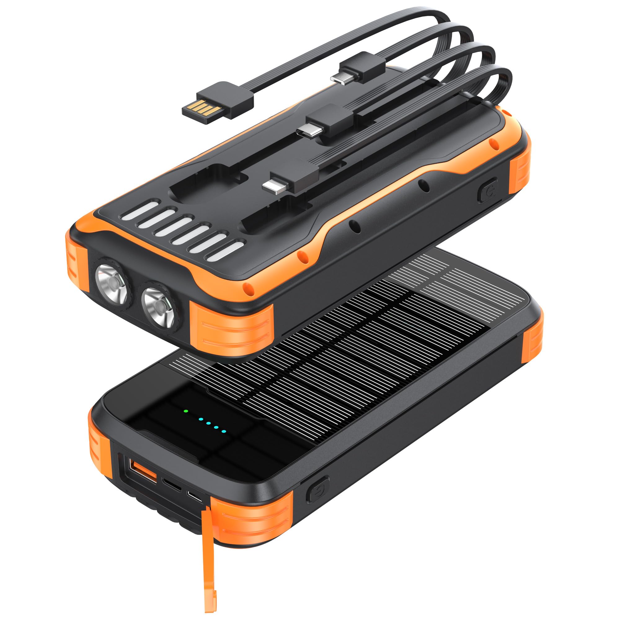 Solar Power Bank 40000mAh Portable Charger PD 20W Fast - MINRISE Official Imagery - 2