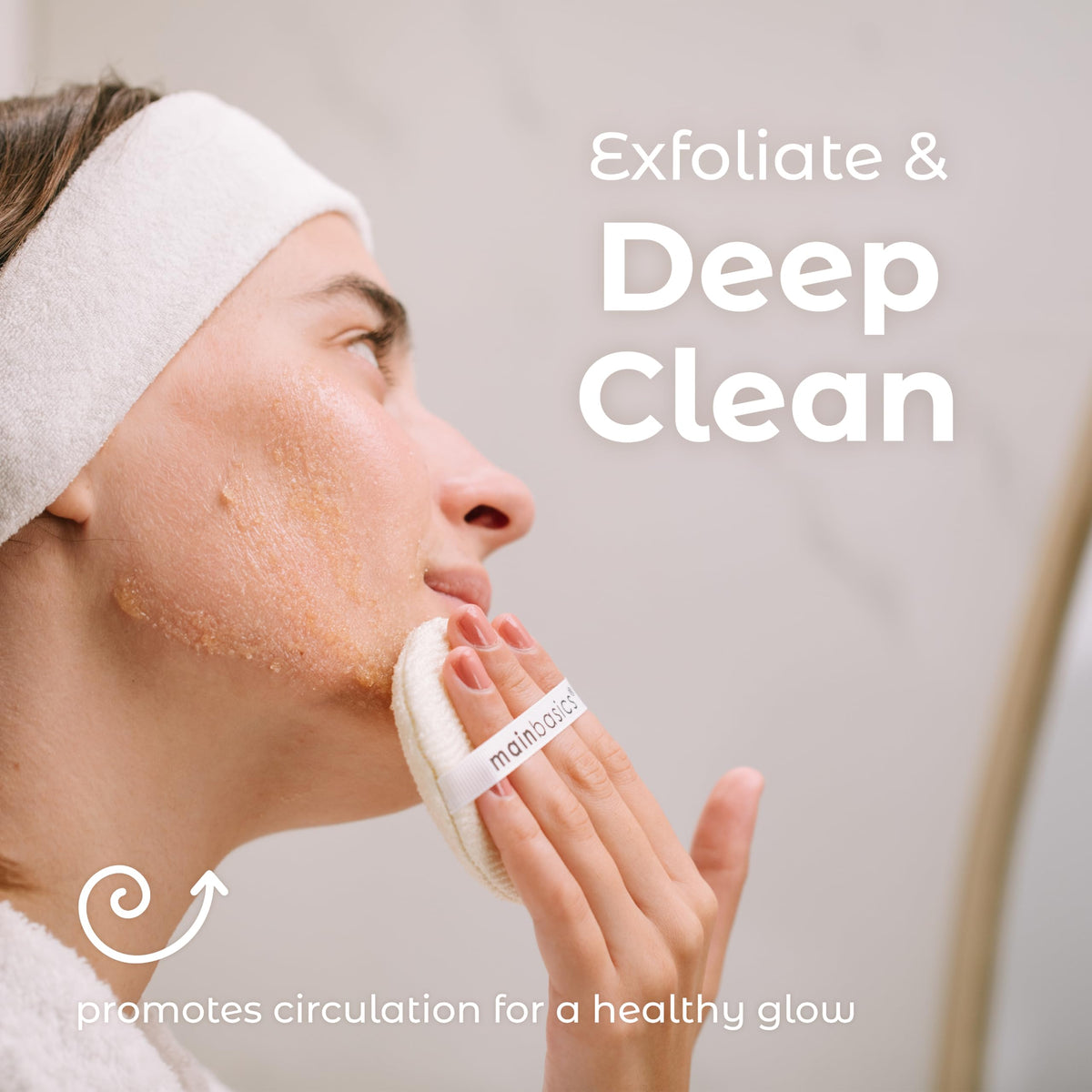 MainBasics Face Scrubber Exfoliator Pads 4 Pack Exfoliating - MainBasics Official Imagery - 6
