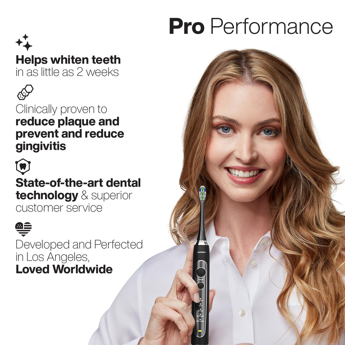 Aquasonic Black Series PRO UV Ultra Whitening Electric - Aquasonic Official Imagery - 8