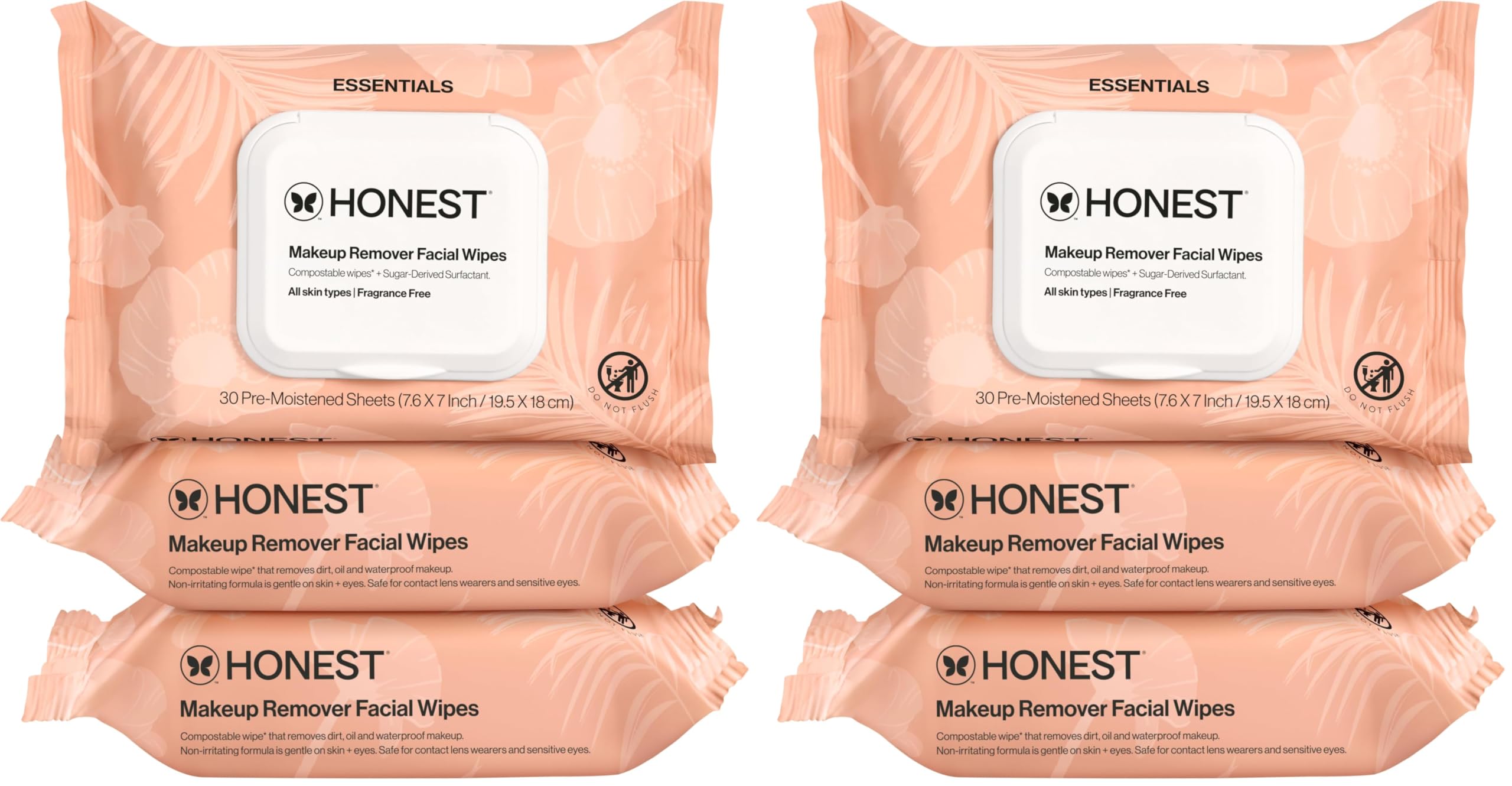 Honest Beauty Cleansing Makeup Remover Facial Wipes, - 4.4               4.4 out of 5 stars