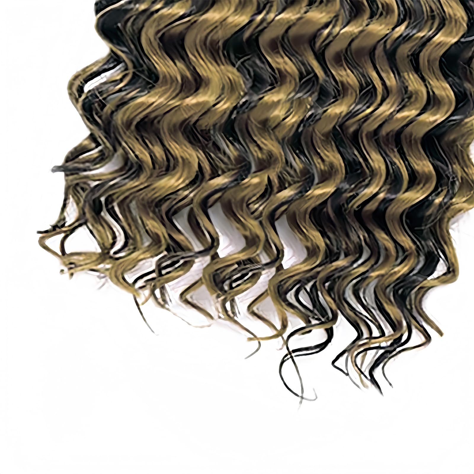 DDFAH Honey Blonde Deep Wave Human Braiding Hair extension, 32 inches, natural texture and vibrant color