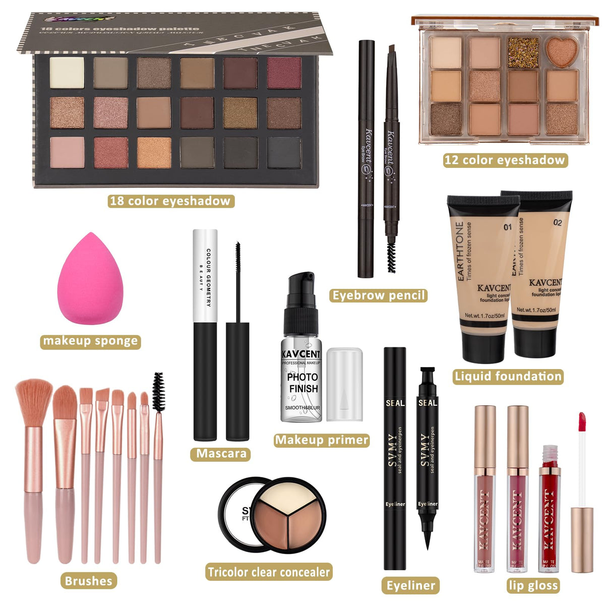 Makeup Kit for Teens Makeup Set for Women Teenagers Full Kit - KAVCENT Official Imagery - 3