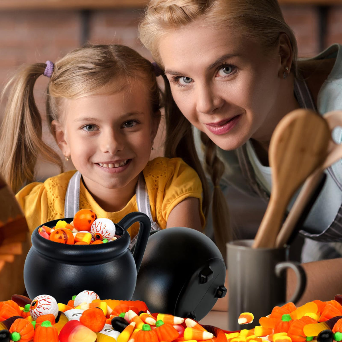 Baaxxango 12 Pcs 15 oz Cauldron Mugs Plastic Black Cauldron - Baaxxango Official Imagery - 5
