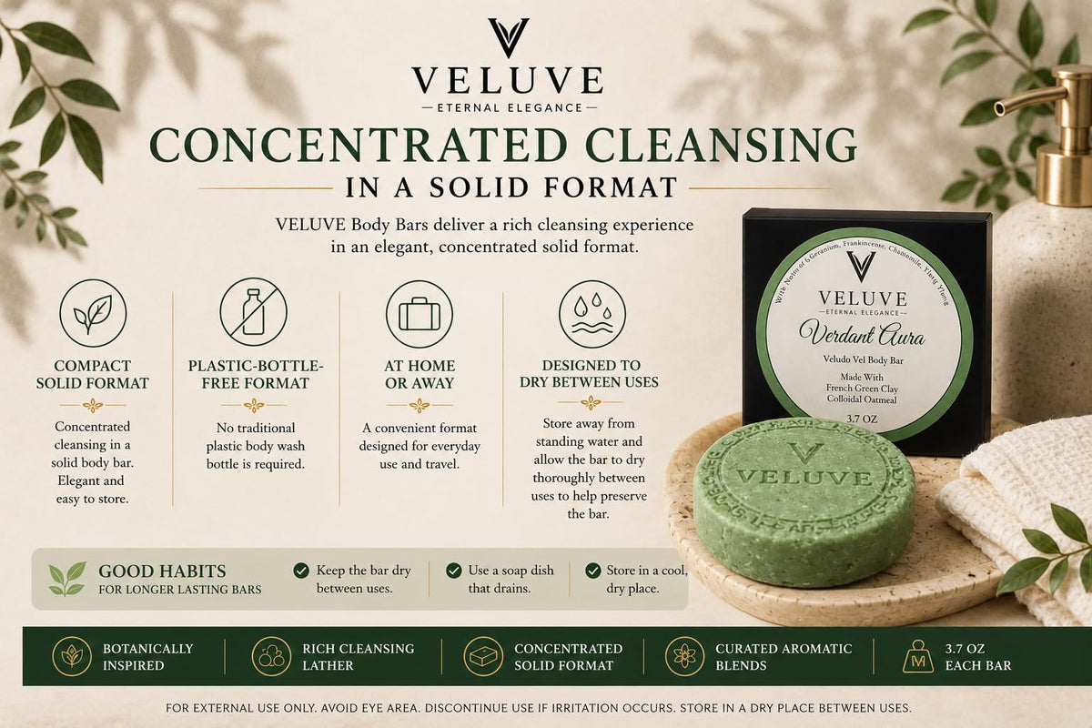 Veluve Non Drying Body Bar Solar Bloom High Lather Botanical - Veluve Official Imagery - 4