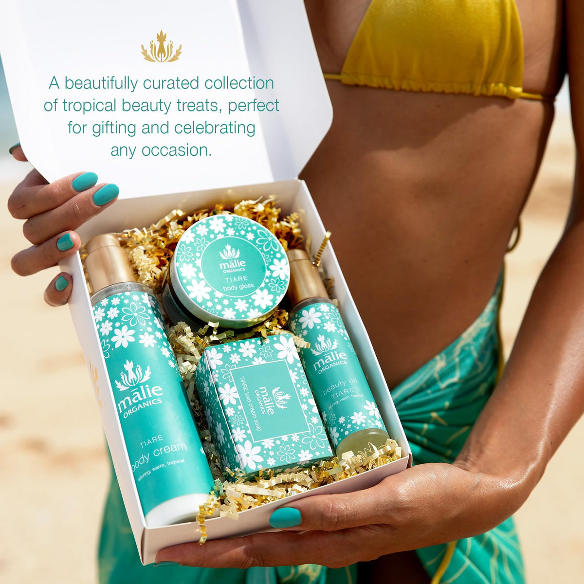 M lie Luxe Spa Box Tiare Hawaiian Beauty Gift Set with - Malie Official Imagery - 4