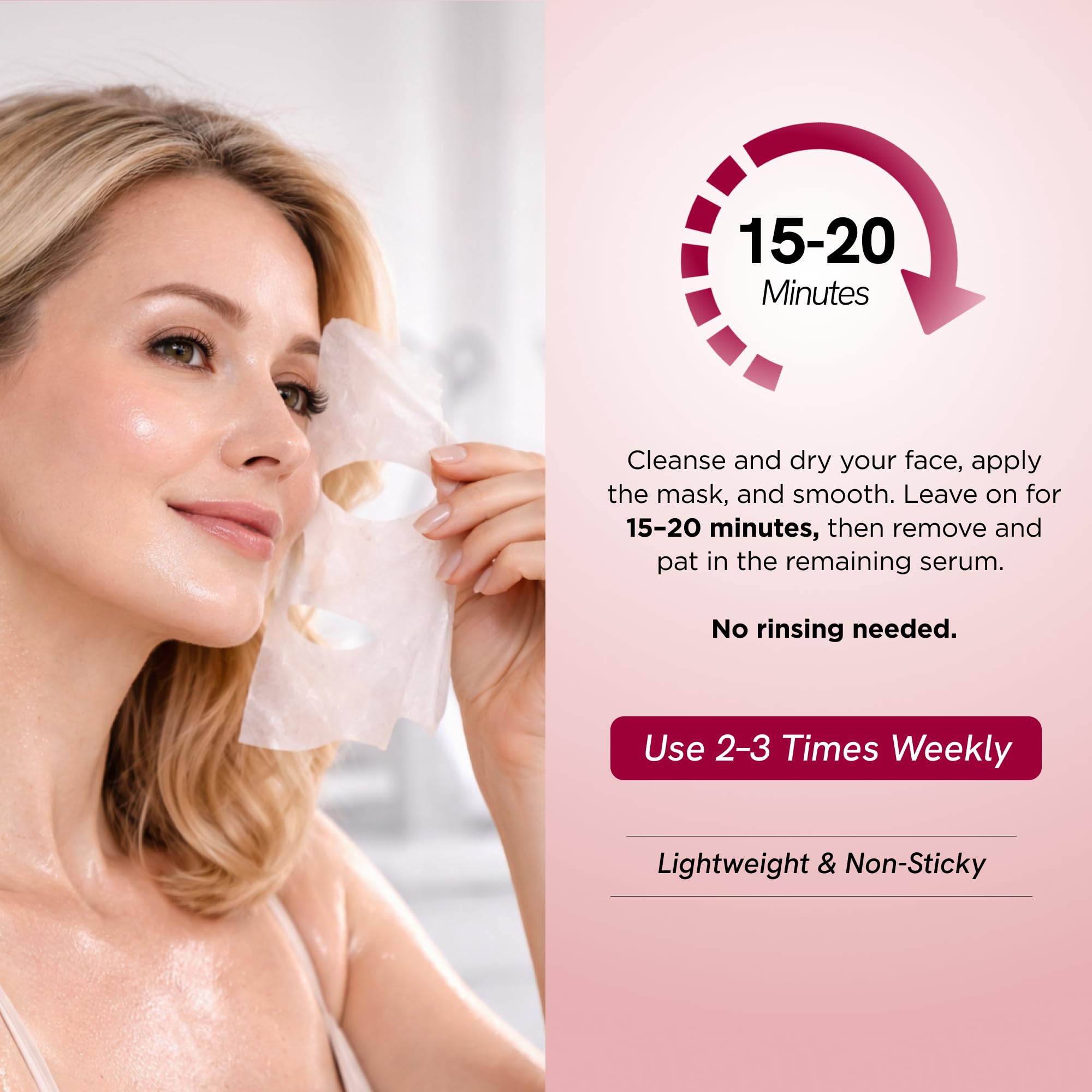 Skin 2 0 PDRN Face Mask with Collagen Dermatologist Tested - Skin 2.0 Official Product Imagery - 4
