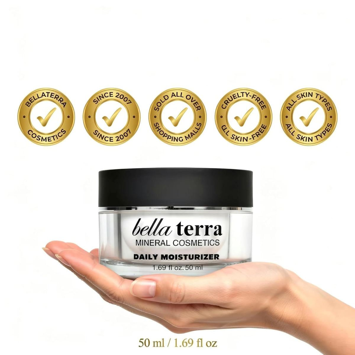 Bellaterra Cosmetics Daily Face Moisturizer Cream with Aloe - Bellaterra Cosmetics Official Imagery - 6