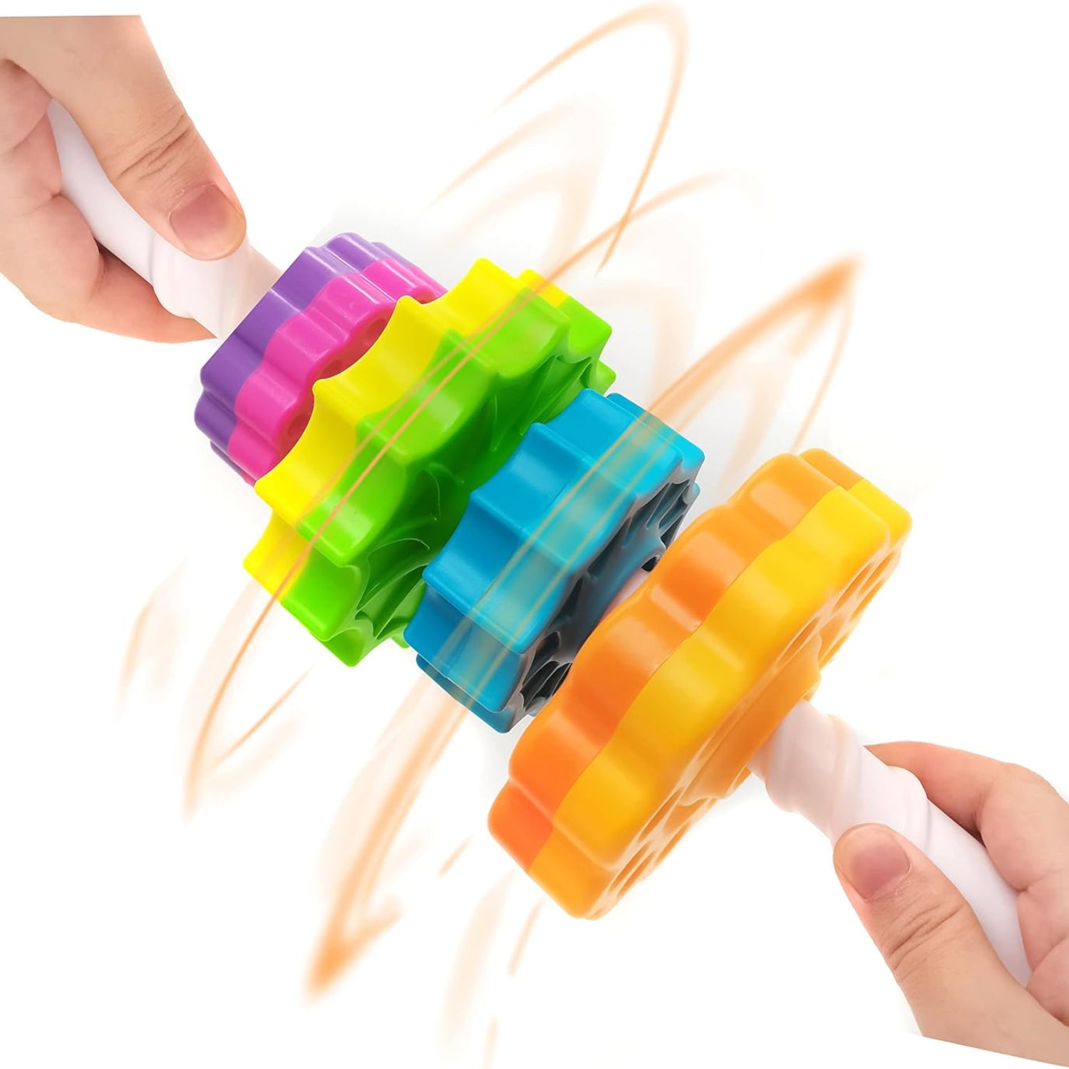 LBAIBB spinning stacking toy for toddlers, sensory toy with colorful spinning parts for children ages 1 to 3.