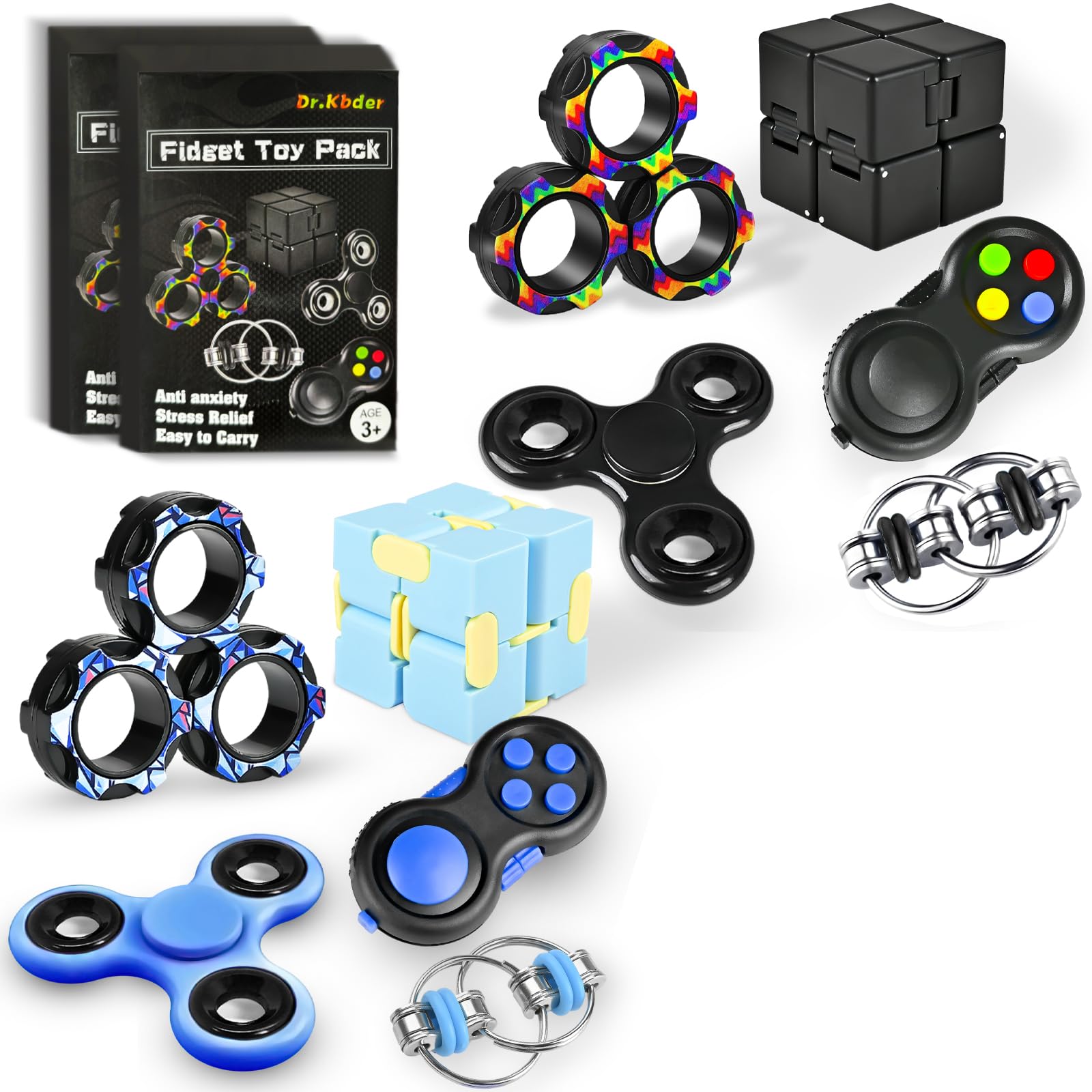 Dr.Kbder 5PC Fidget Toys Adults Set Fidgets for Classroom Must Ha - Dr.Kbder Official Product View 8