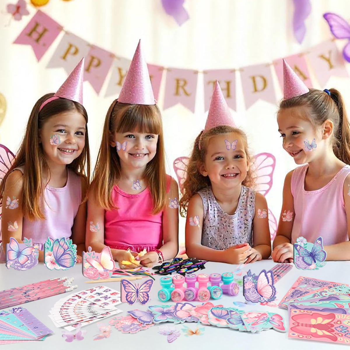 BenLouis 108Pcs Butterfly Stationery Set Party Favors for - BenLouis Official Imagery - 7