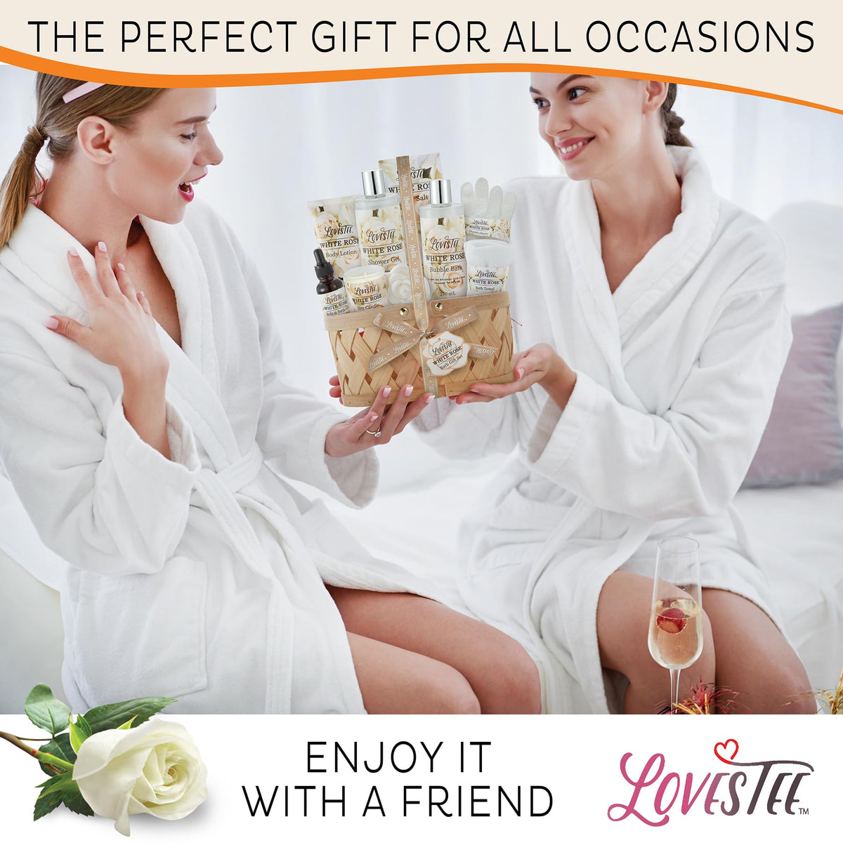 Christmas Gifts Bath Body Spa Gift Basket for Women Best - LOVESTEE Official Imagery - 8